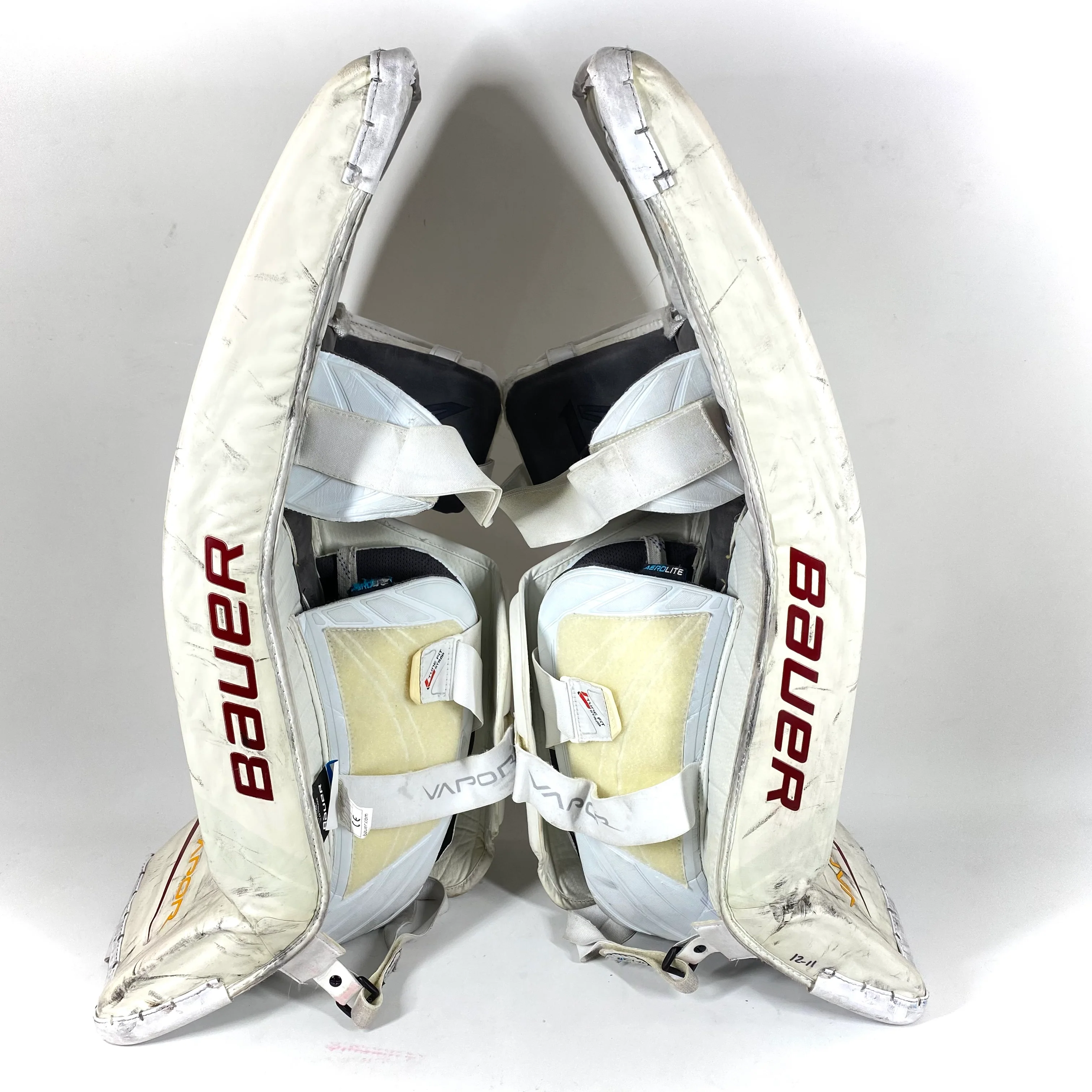 Bauer Vapor 1X OD1N - Used Pro Stock Goalie Pads (White) - Image 3
