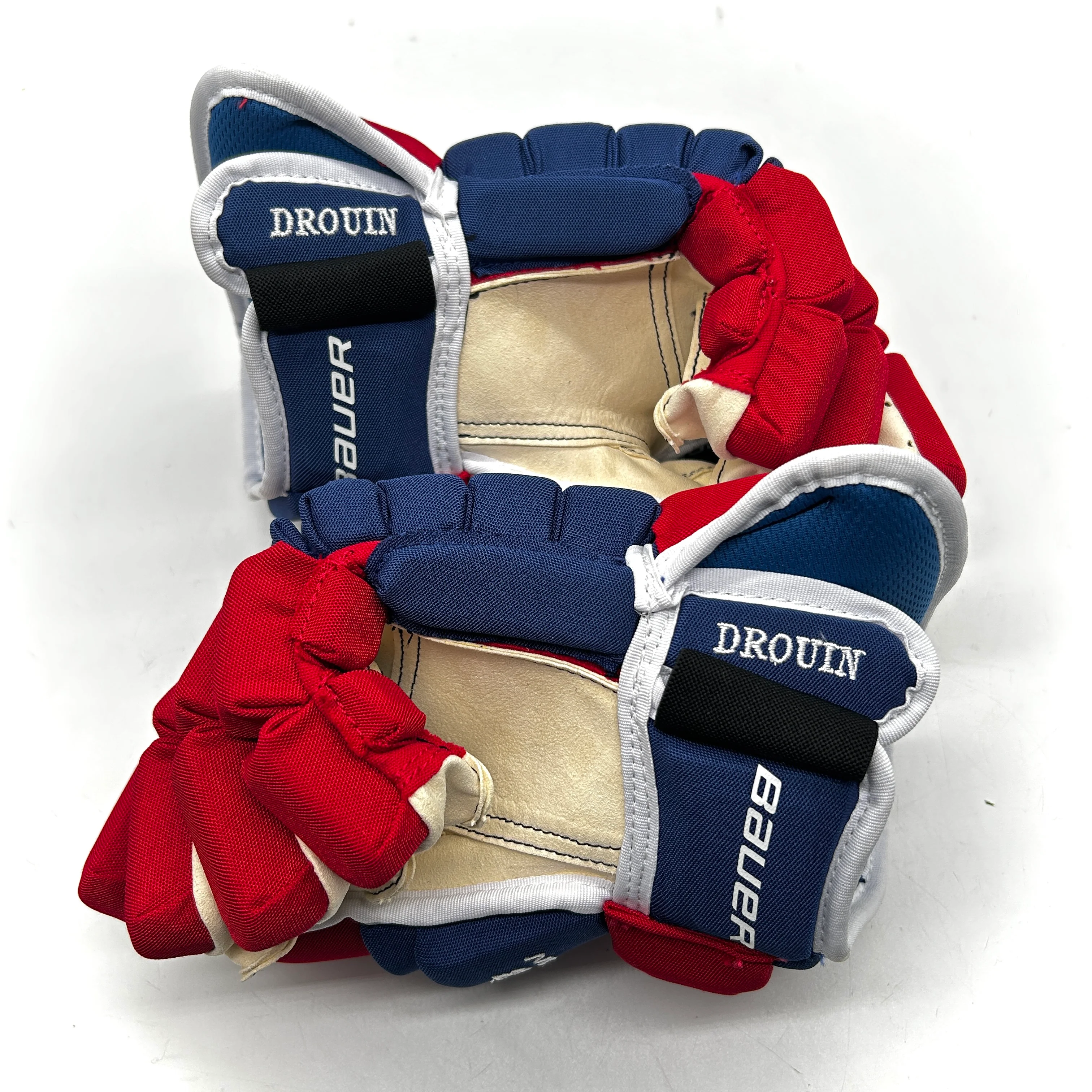 Bauer Nexus 2N - NHL Pro Stock Gloves - Jonathan Drouin (Blue/Red/White) - Image 3