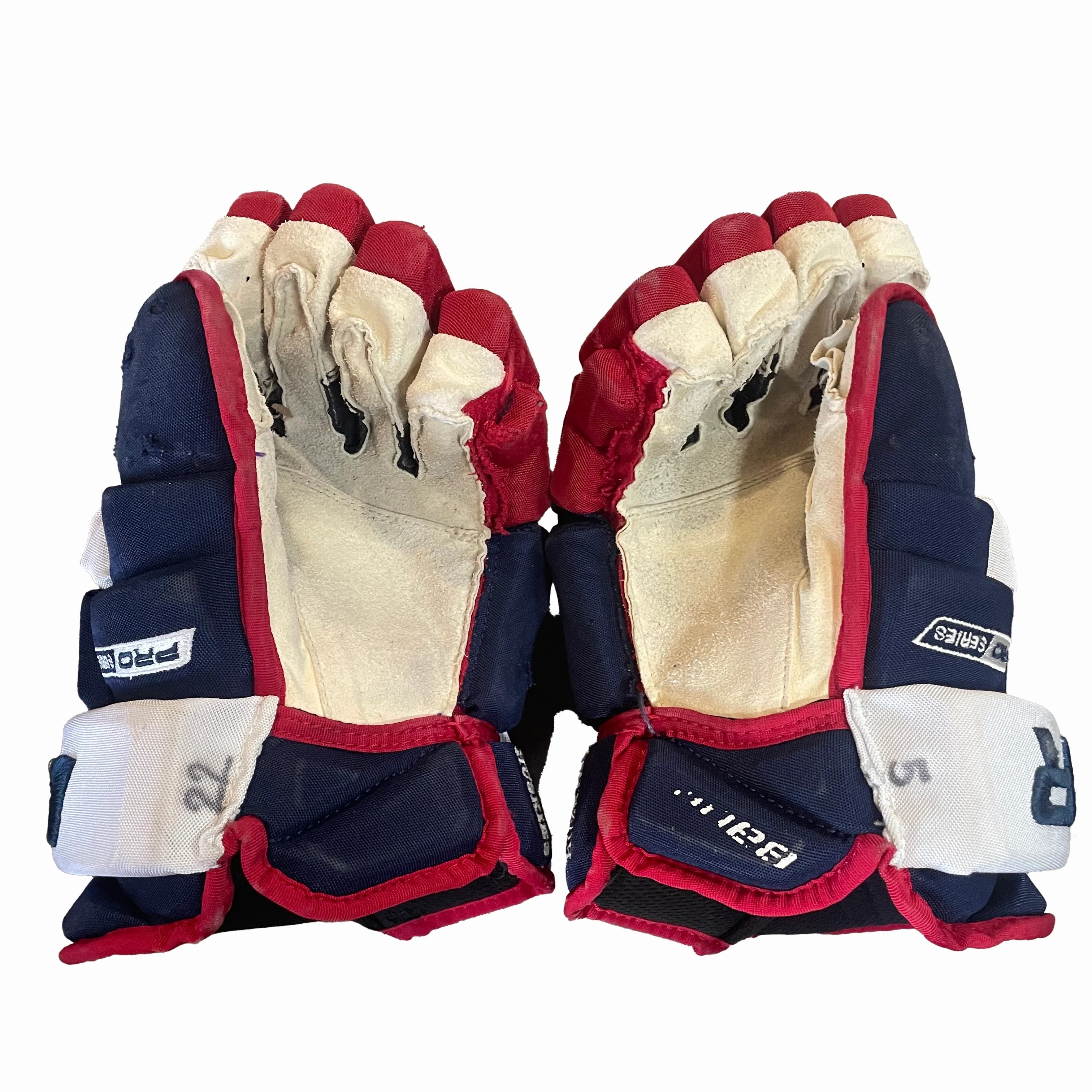 Bauer Pro Series - Used NCAA Pro Stock Glove (Navy/Red/White) - Image 3