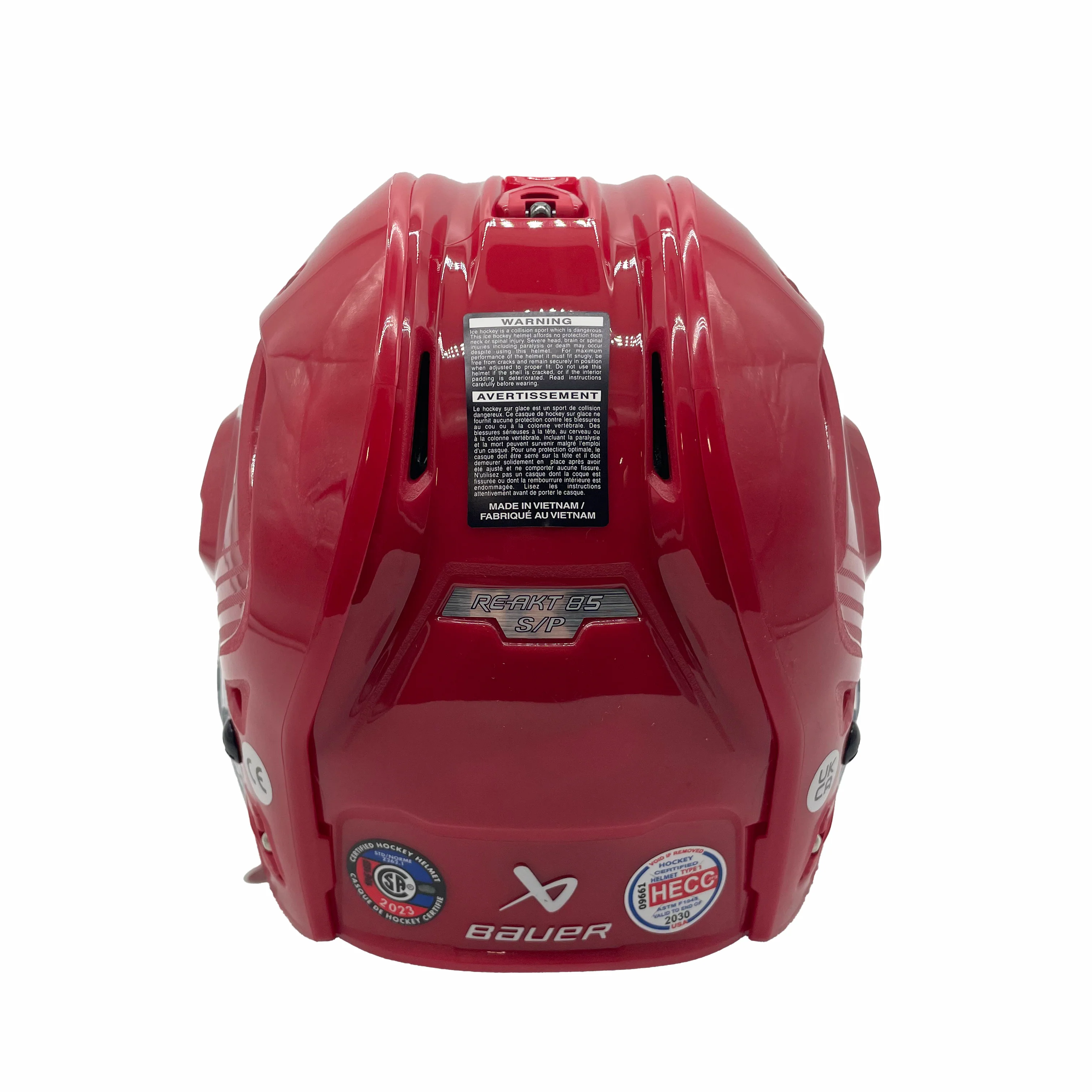 Bauer Re-Akt 85 - Hockey Helmet (Red) - Image 3