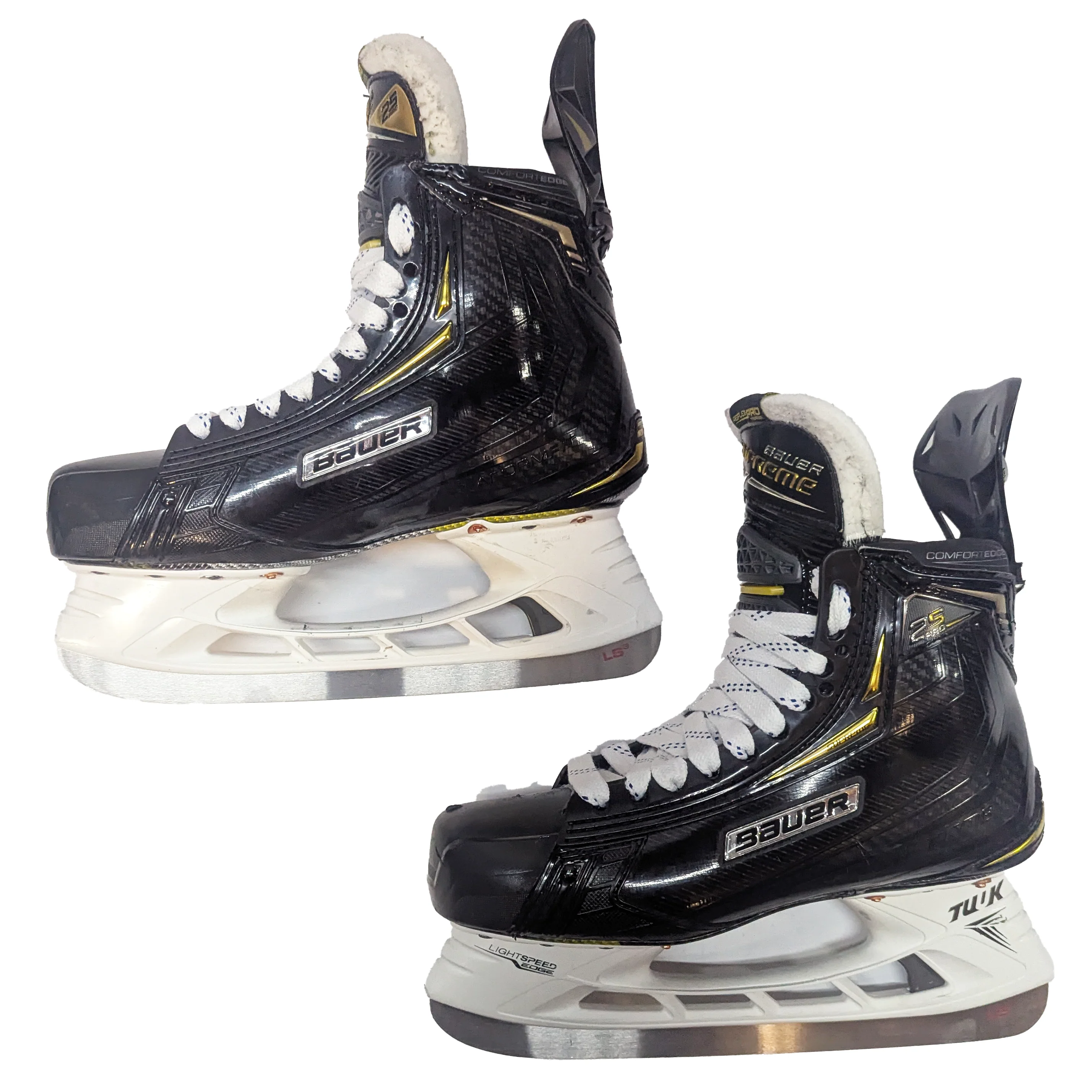 Bauer Supreme 2S Pro - NCAA Used Pro Stock Hockey Skates - Size 8 - Image 3