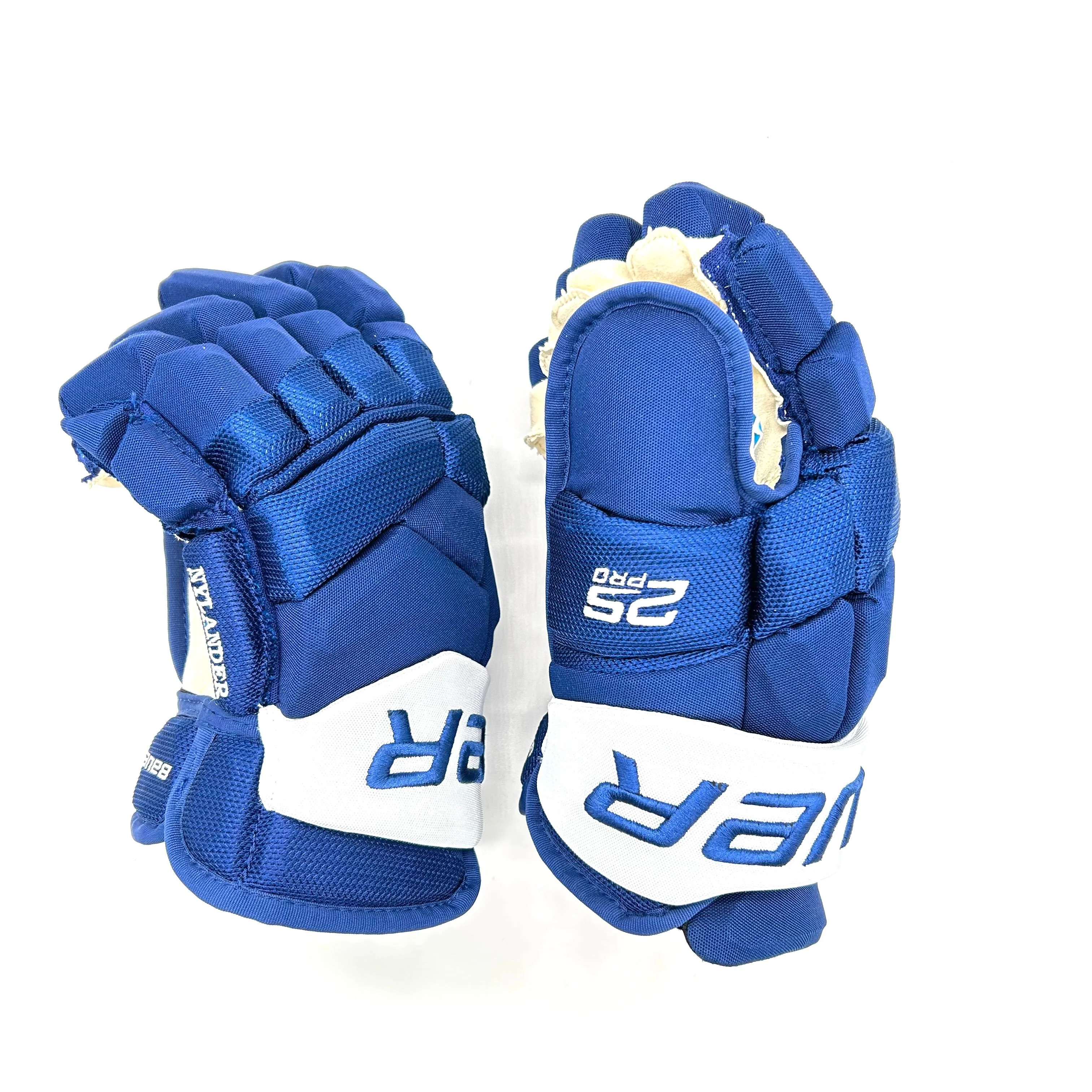 William Nylander NHL Pro Stock Glove - Bauer Supreme 2S Pro (Blue/White) - Image 3