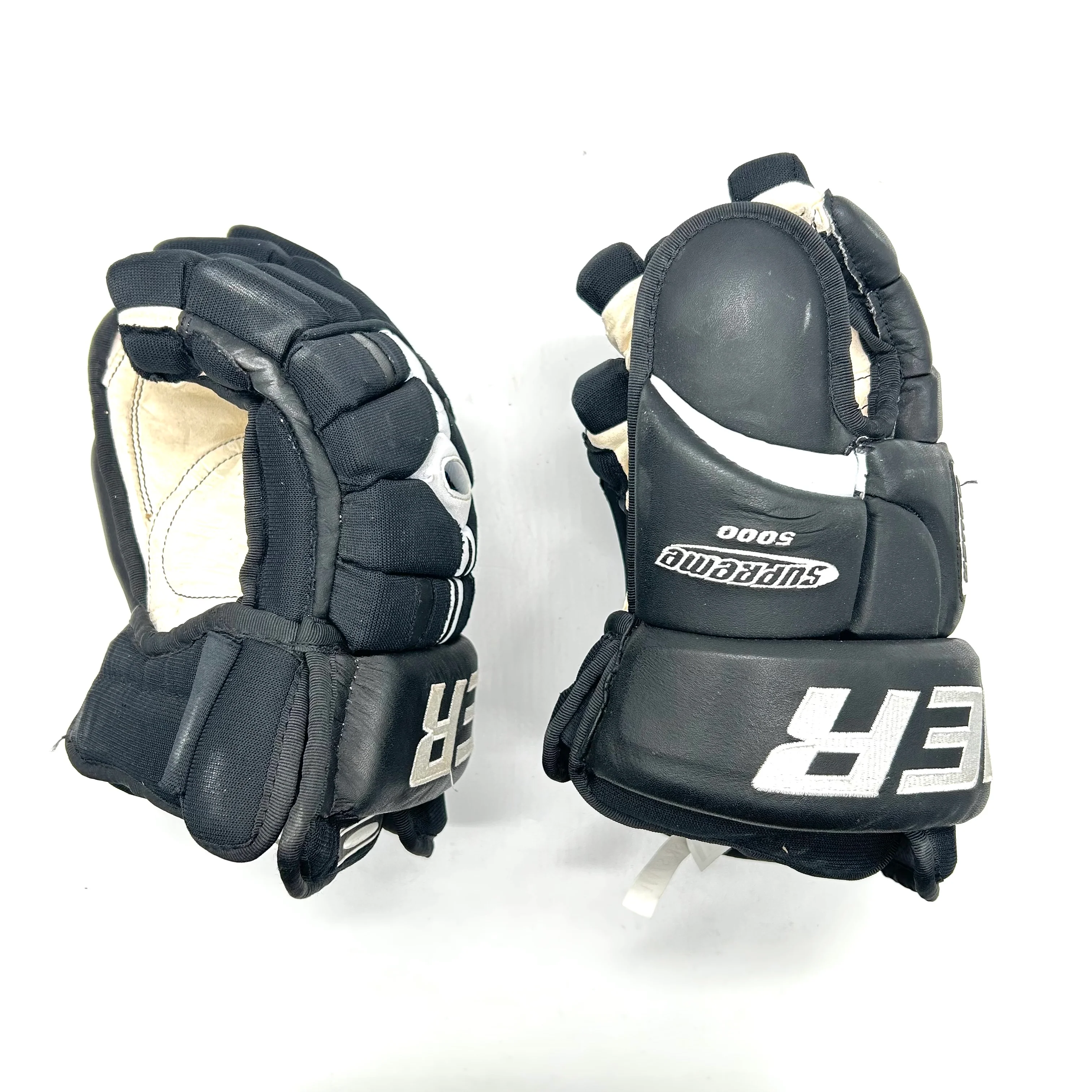 Bauer Supreme 5000 - Pro Stock Hockey Gloves (Black/White) - Image 2