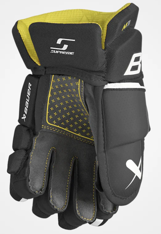 Bauer Supreme M3 Gloves - Junior/ Intermediate/ Senior (Black) - Image 2