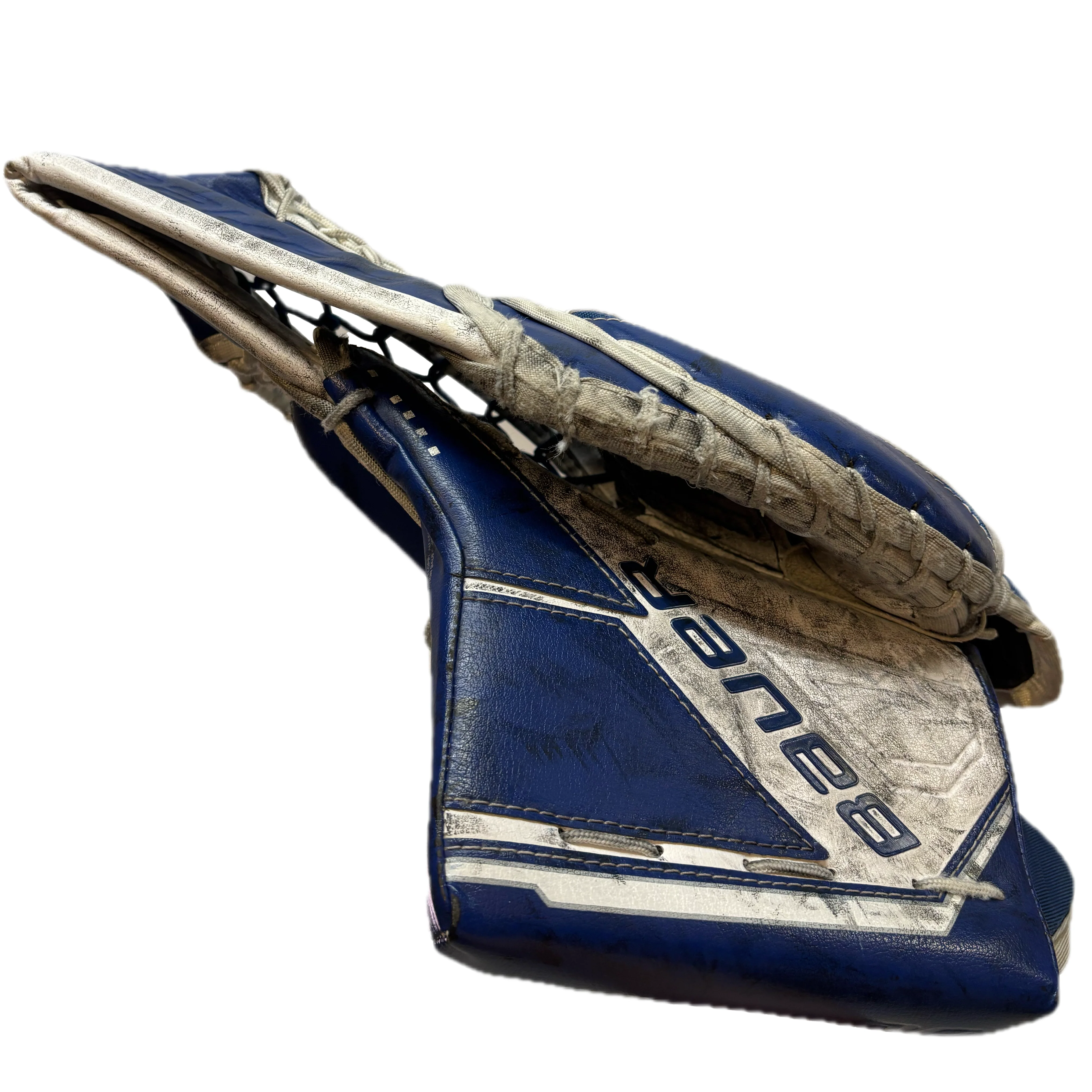 Bauer Supreme M5 Pro - Used Intermediate Goalie Glove (Blue/White) - Image 3