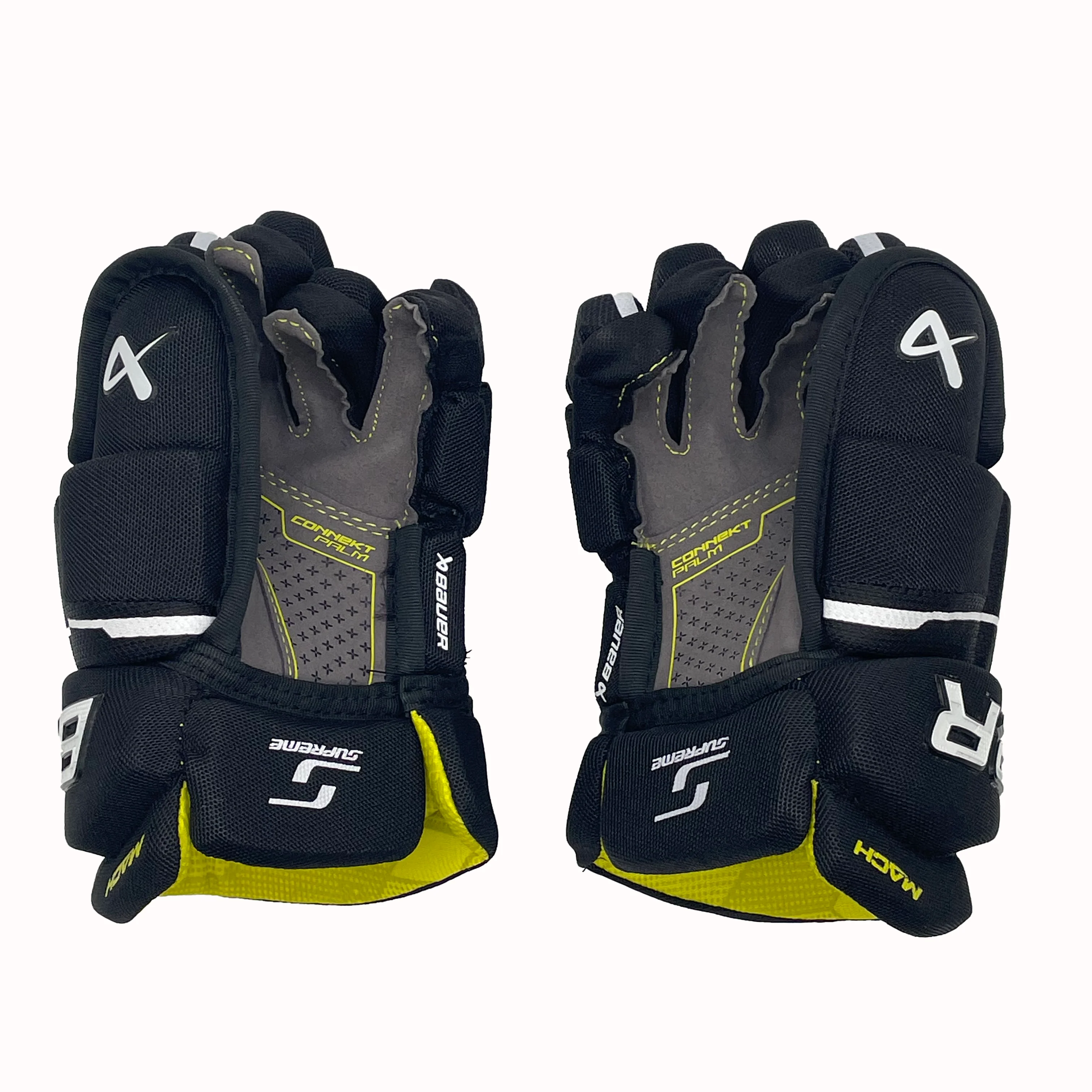 Bauer Supreme Mach Gloves - Youth (Black/White) - Image 2