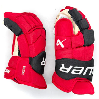Bauer Supreme Mach - NHL Pro Stock Glove - Brady Skjei (Red/Black) - Image 3