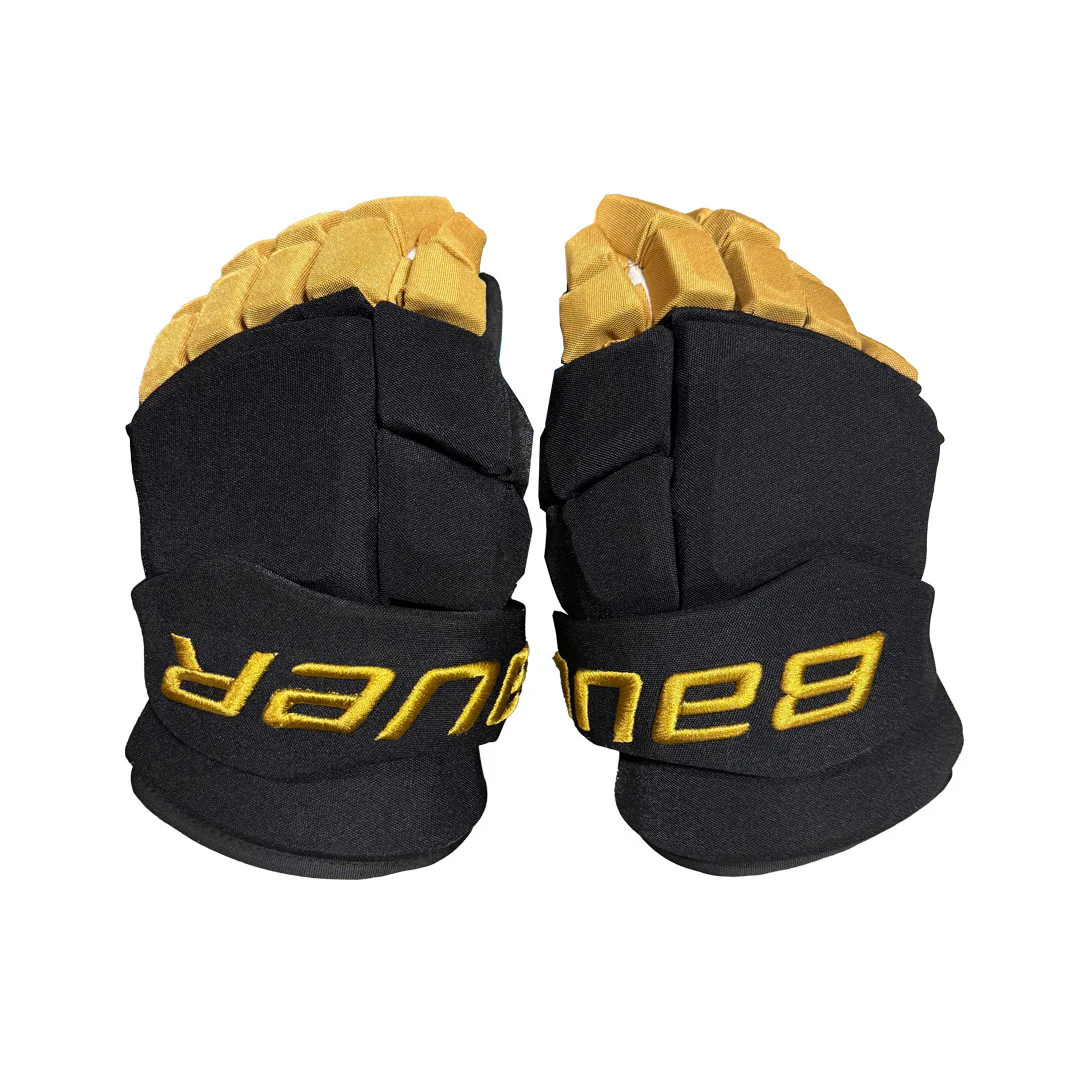 Bauer Supreme Mach - NHL Pro Stock Hockey Gloves - Jonathon Marchessault (Black/Gold)