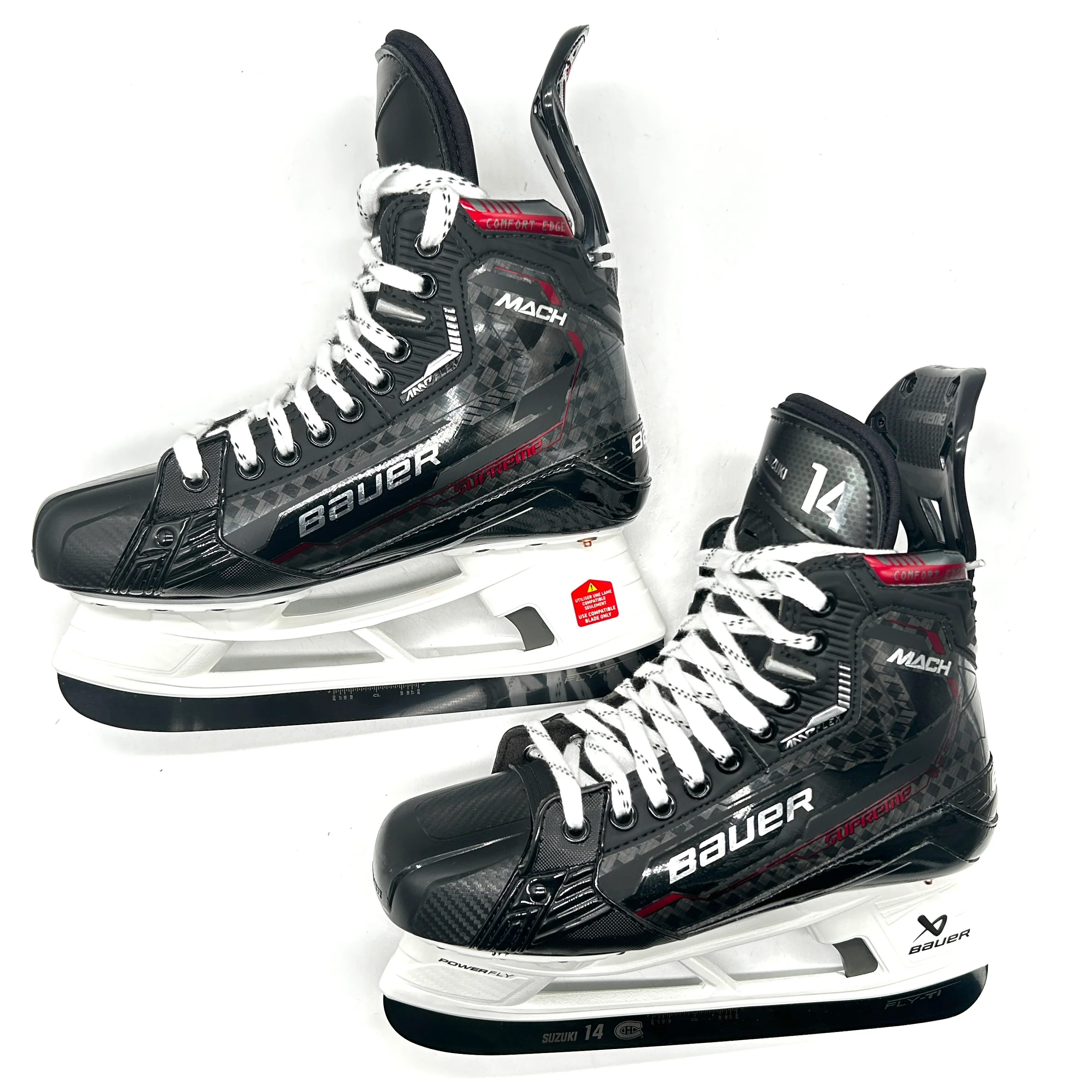 Bauer Supreme Mach - NHL Pro Stock Skates - Nick Suzuki - Size 7 1/8EE - Image 5