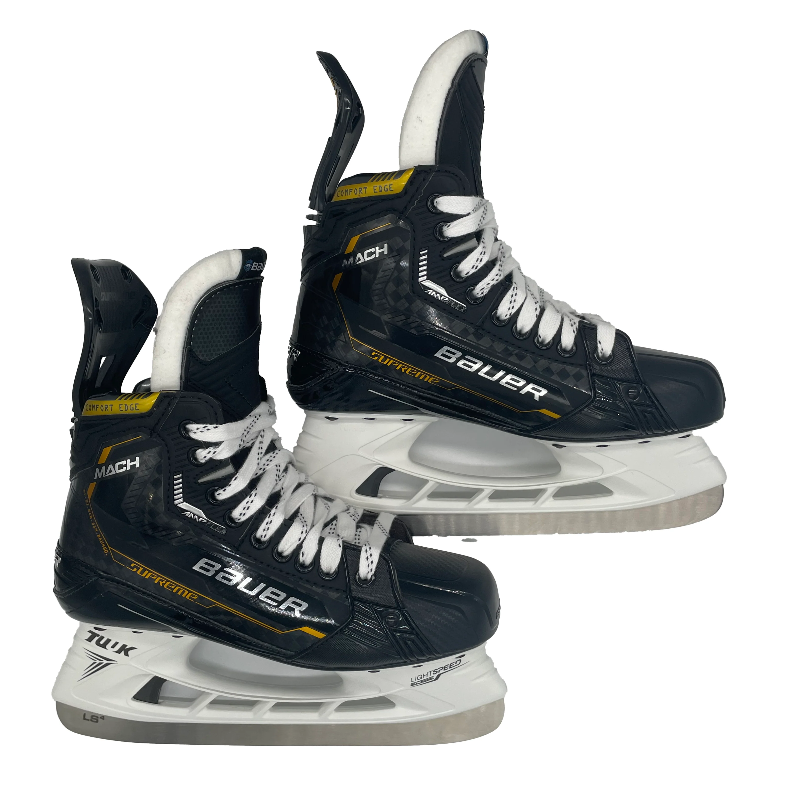 Bauer Supreme Mach - Pro Stock Hockey Skates - Size 7.25D/7D (Yellow) - Image 7