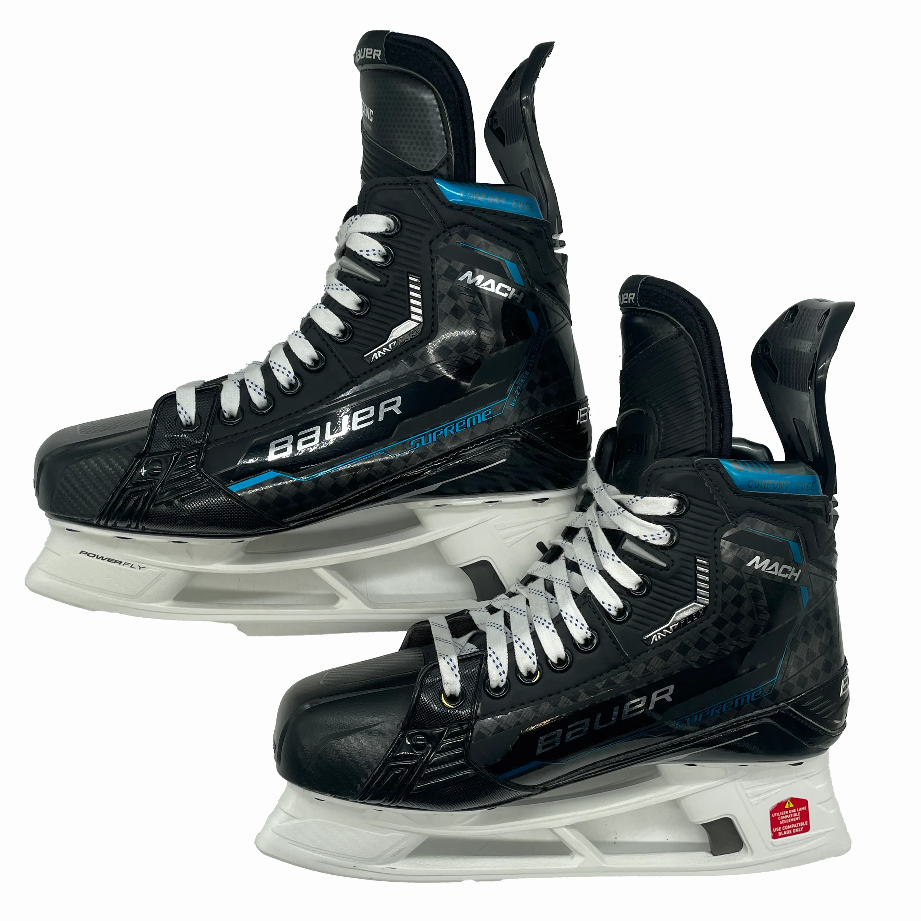 Bauer Supreme Mach - Pro Stock Hockey Skates - Size 9D (Powder Blue) - Image 6