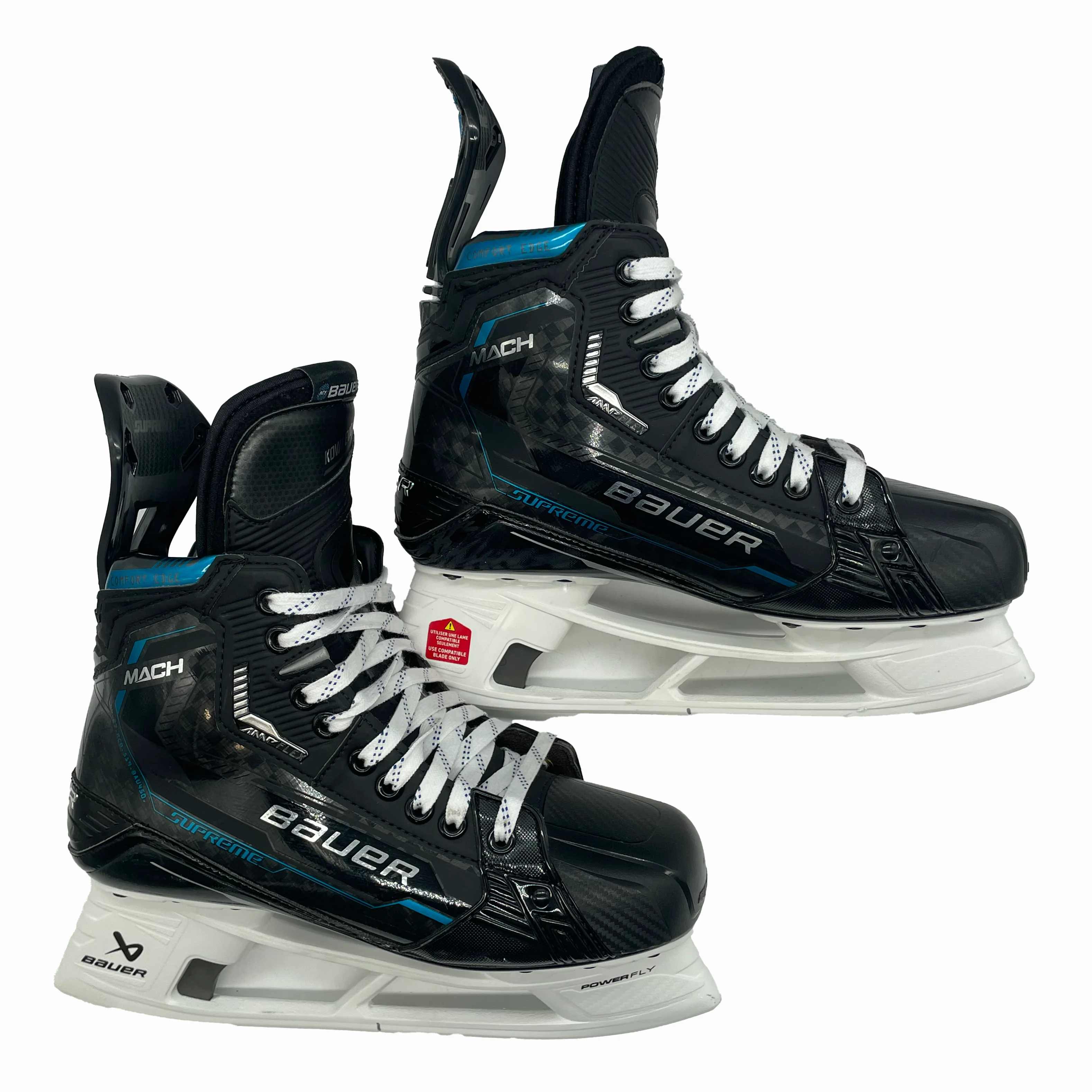 Bauer Supreme Mach - Pro Stock Hockey Skates - Size 9D (Powder Blue) - Image 7