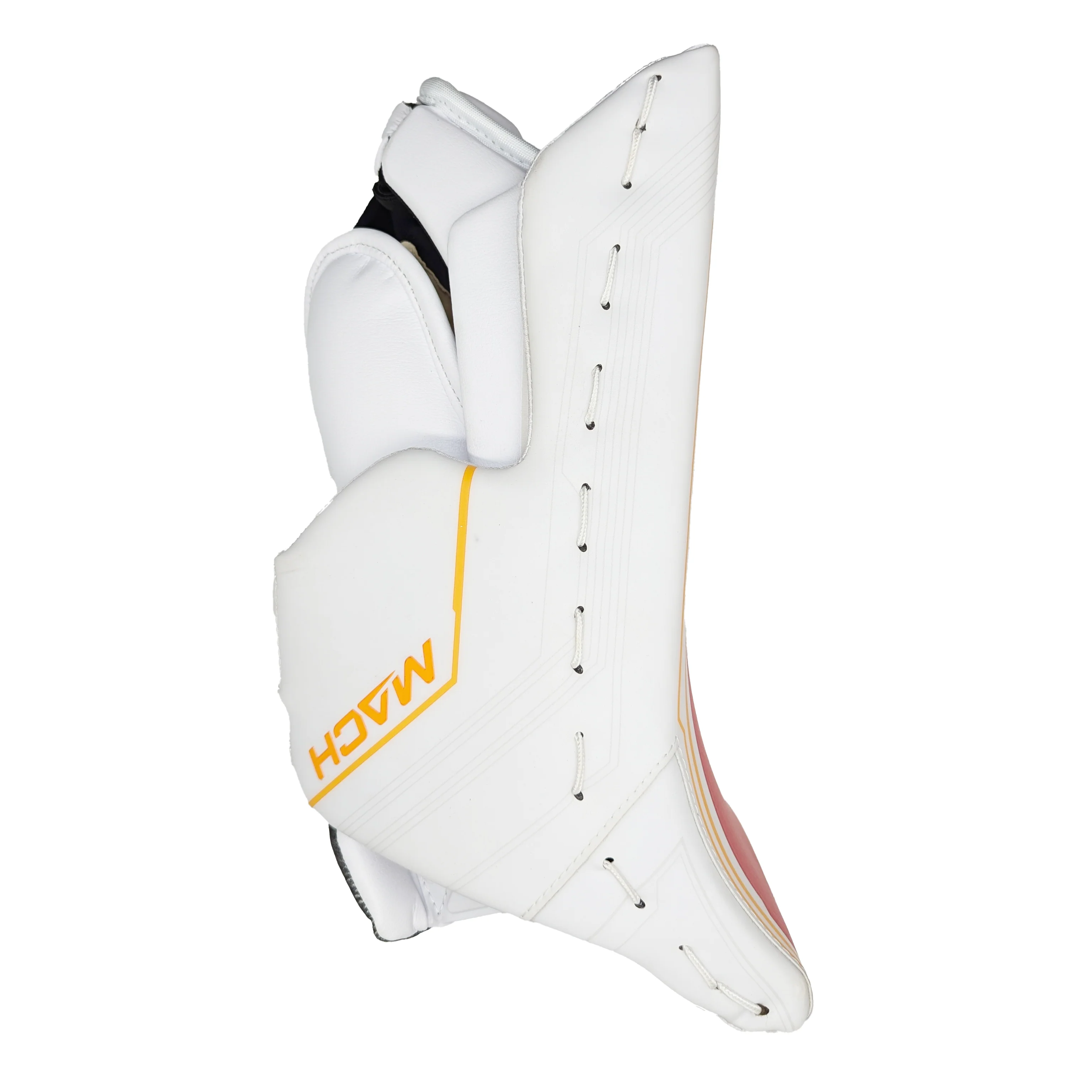 Bauer Supreme Mach - Pro Stock NHL Goalie Blocker - Dan Vladar (White/Red/Yellow) - Image 3
