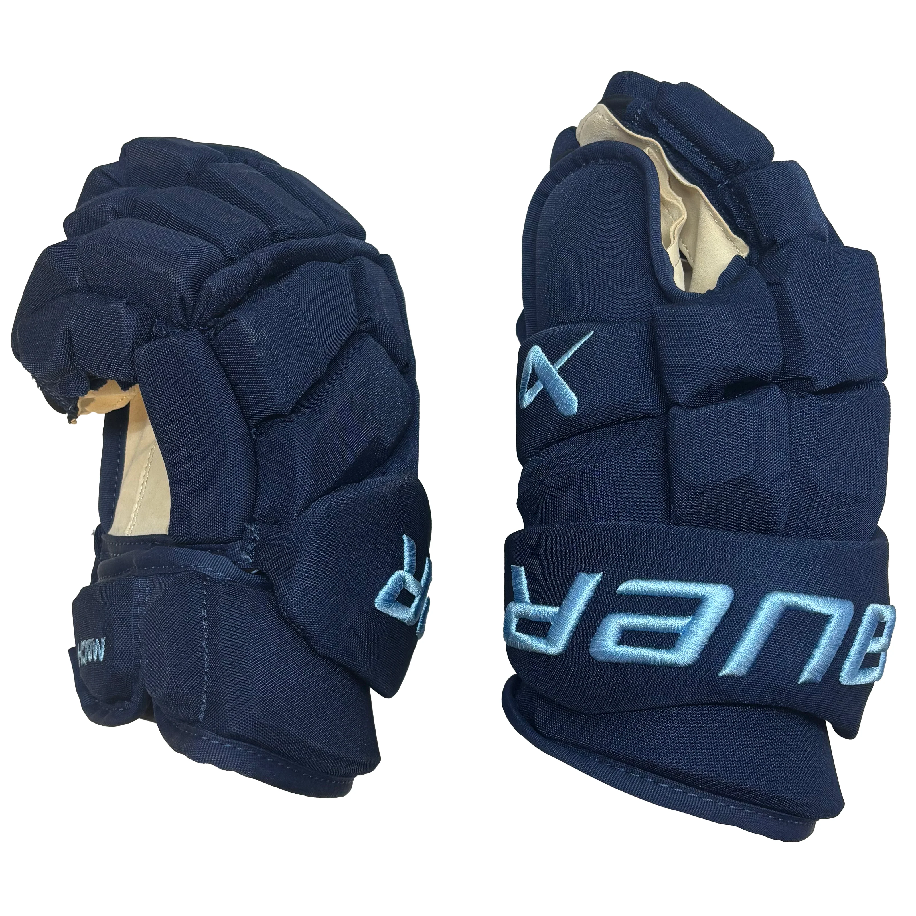 Bauer Supreme Mach - PWHL Pro Stock Glove - Toronto Sceptres (Navy/Powder Blue) - Image 2
