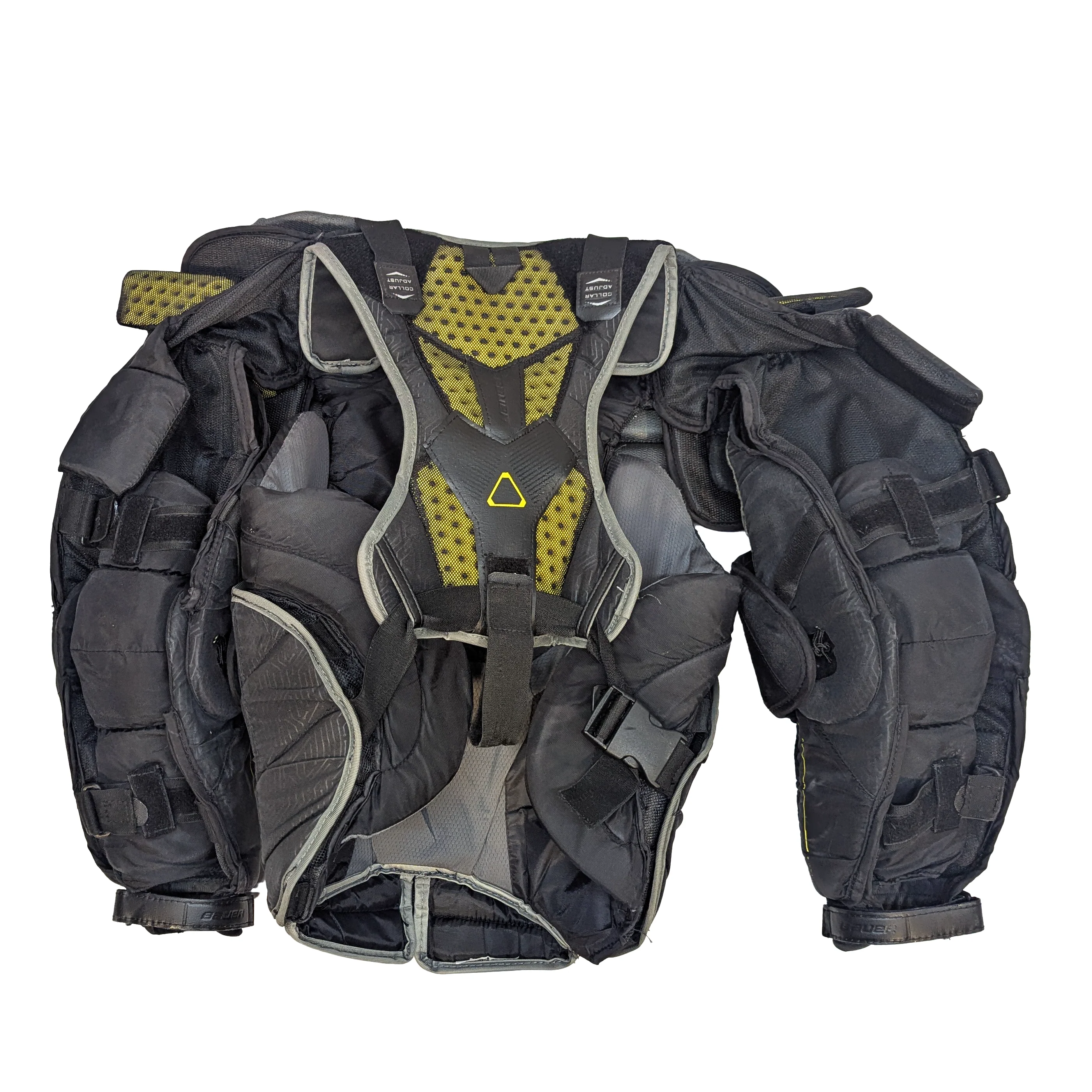 Bauer Supreme Mach - Used Goalie Chest Protector (Black/Yellow) - Image 2