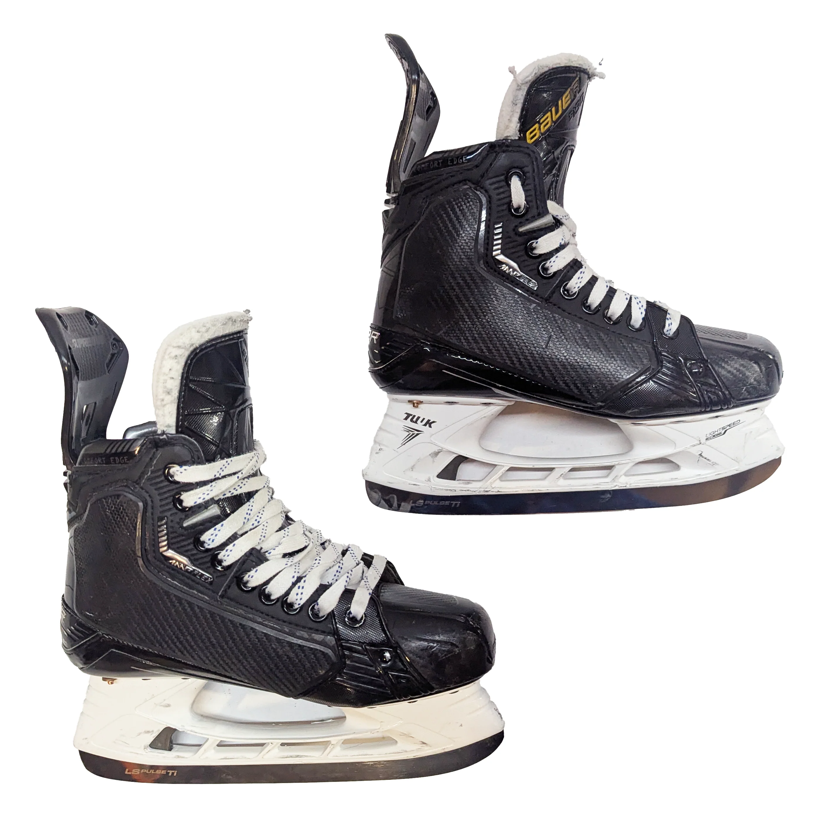 Bauer Supreme Mach - Used NCAA Pro Stock Hockey Skate with Shot Blocker - Size 6 - Image 2