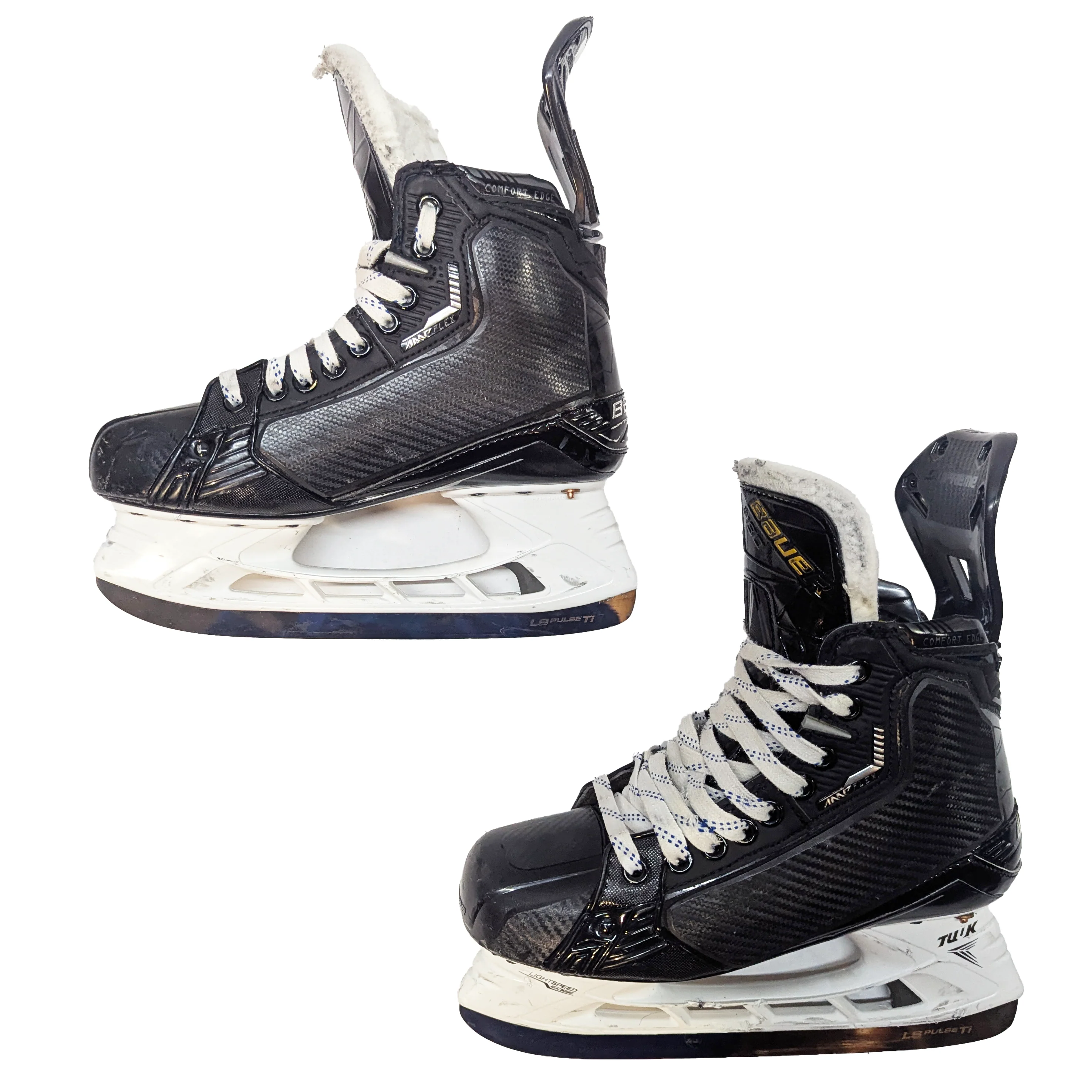 Bauer Supreme Mach - Used NCAA Pro Stock Hockey Skate with Shot Blocker - Size 6 - Image 3