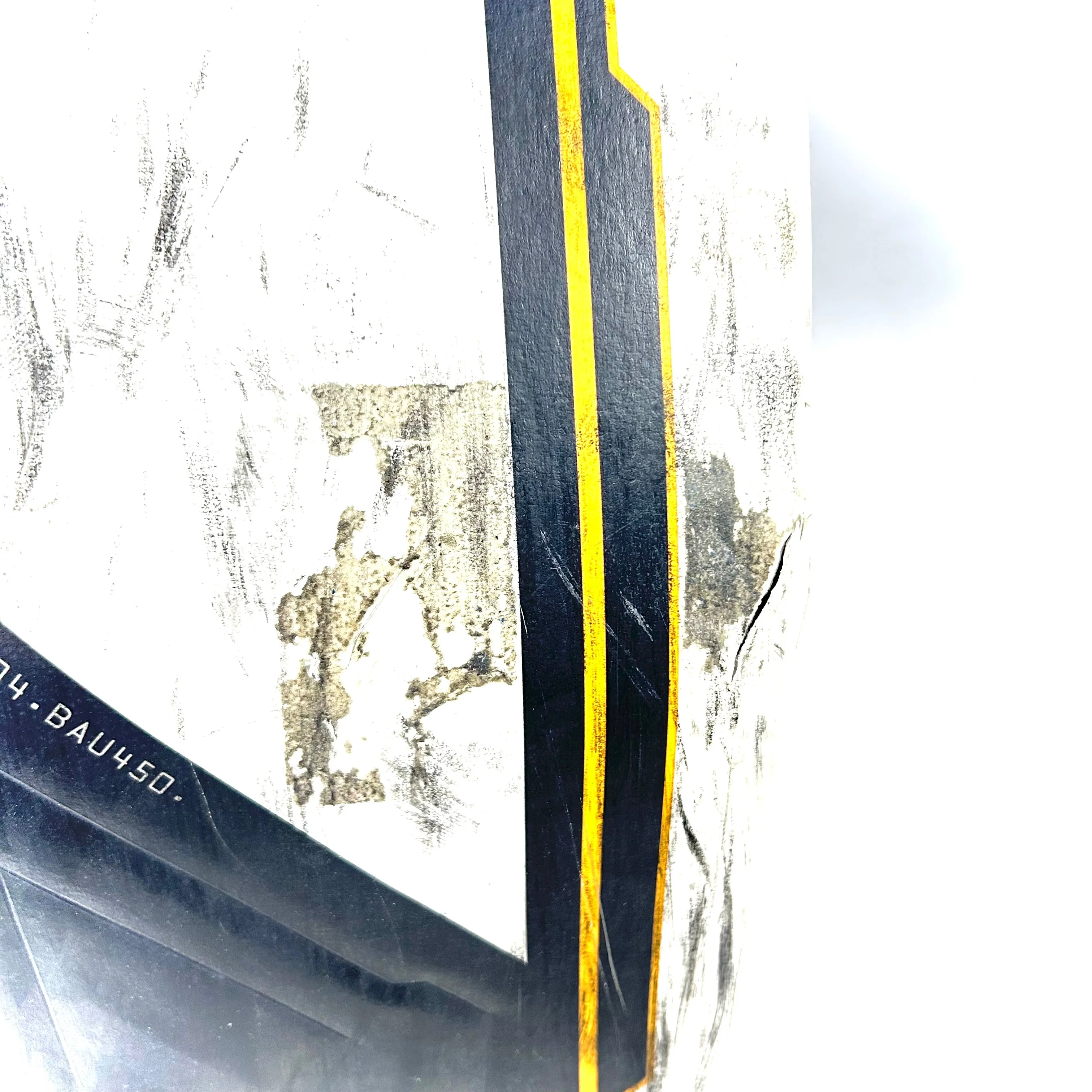 Bauer Supreme Mach - Used OHL Pro Stock Goalie Pads (White/Black/Yellow) - Image 5