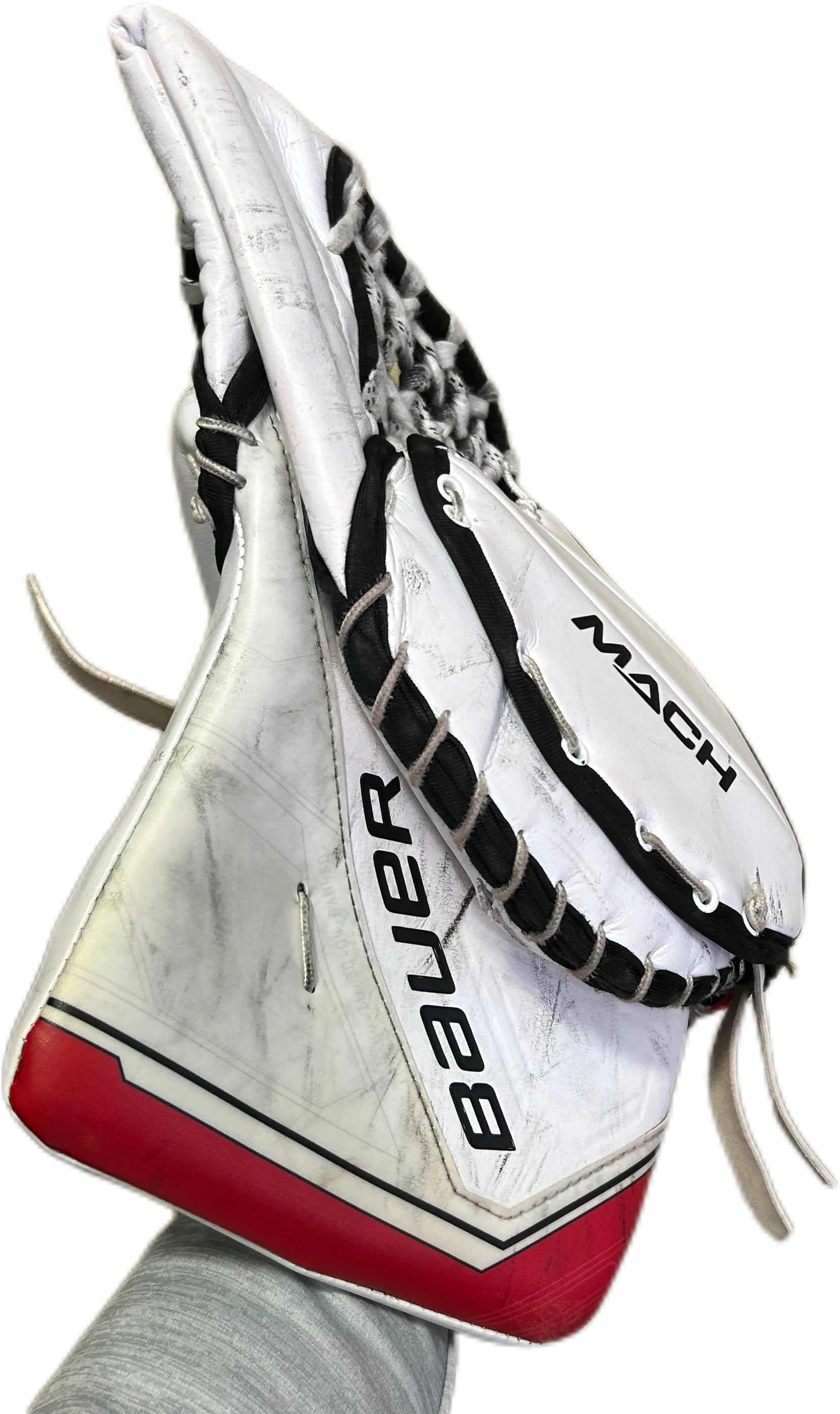Bauer Supreme Mach - Used Pro Stock Full Set (White/Red/Black) - Image 10