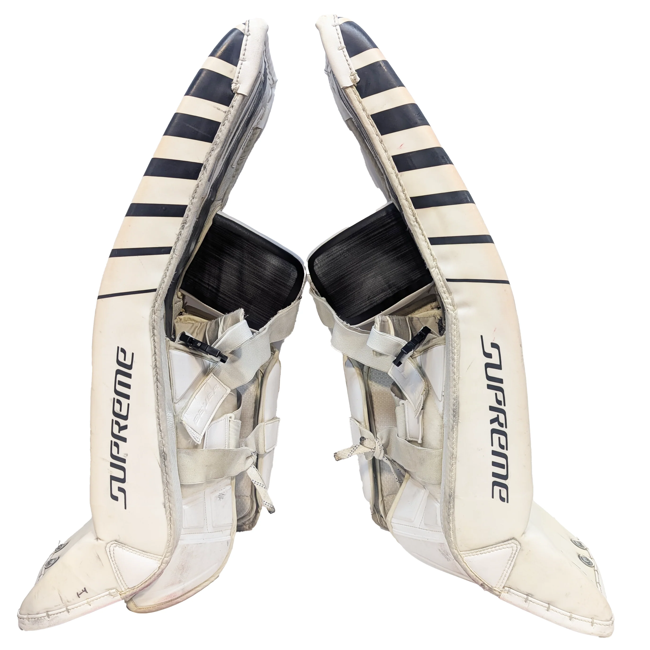 Bauer Supreme Mach - Used Pro Stock Goalie Full Set (White/Black/Silver) - Image 3