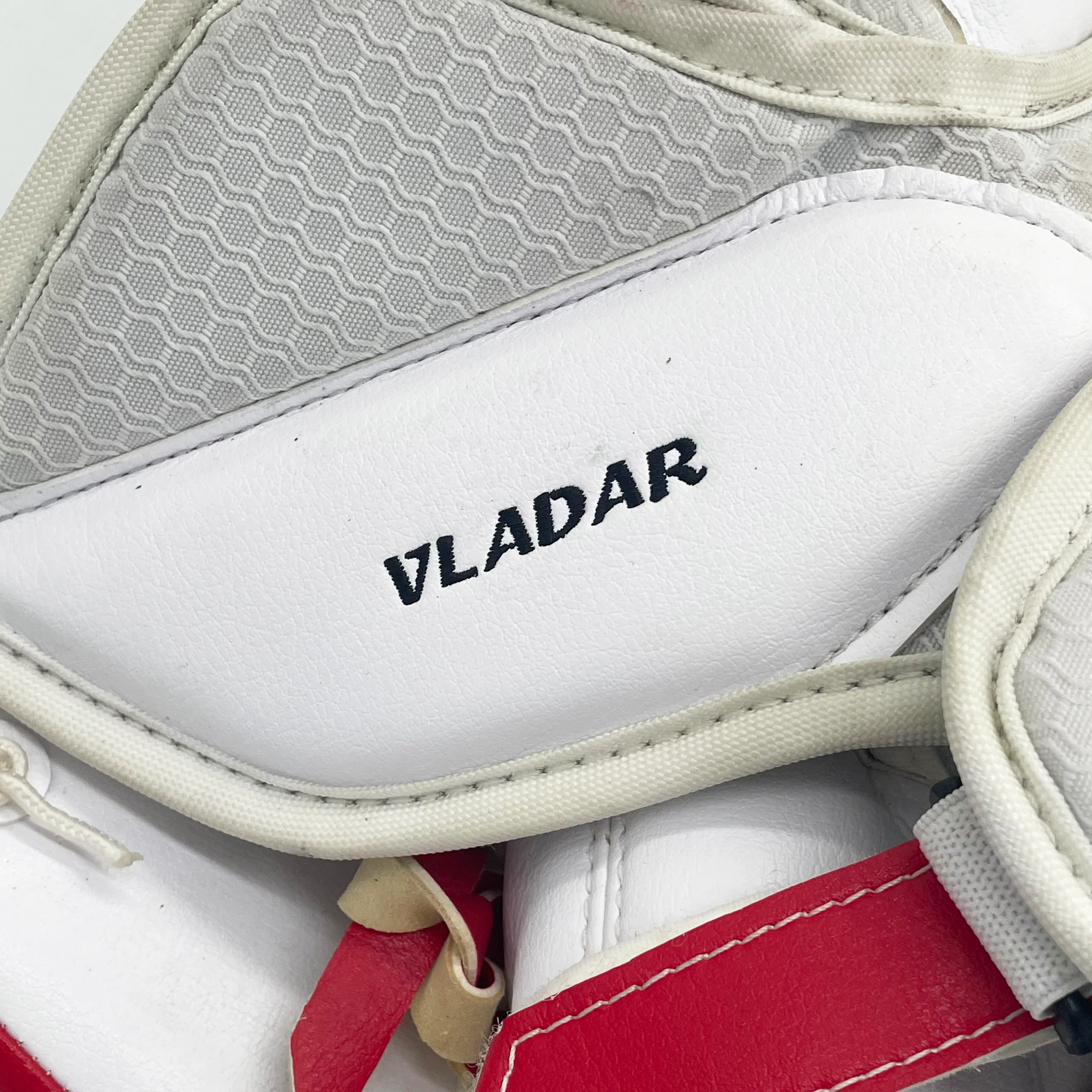 Bauer Supreme Mach - Used Pro Stock Goalie Glove - Dan Vladar (White/Red) - Image 5