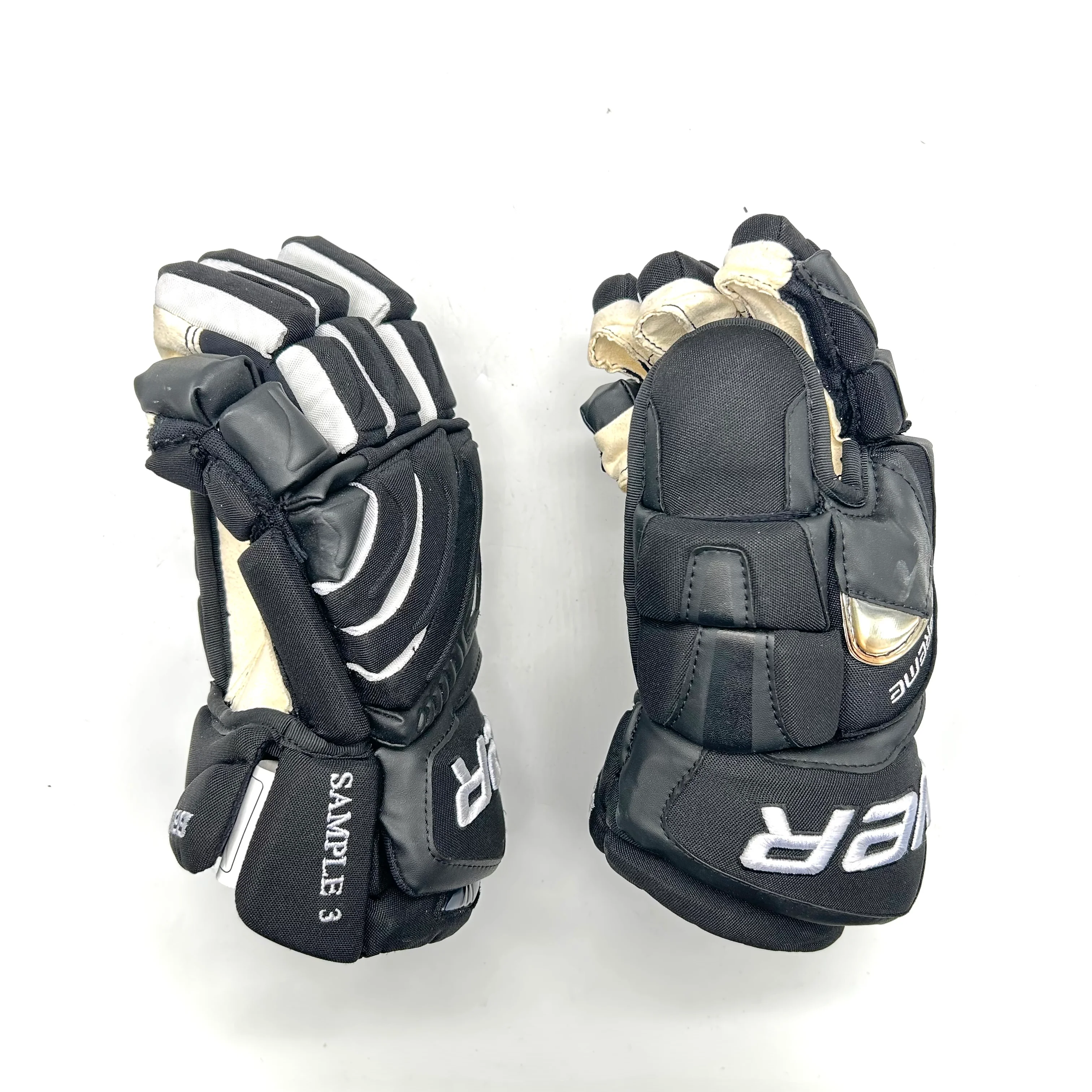 Bauer Supreme ONE95 - Pro Stock Hockey Gloves (Black/White) - Image 2