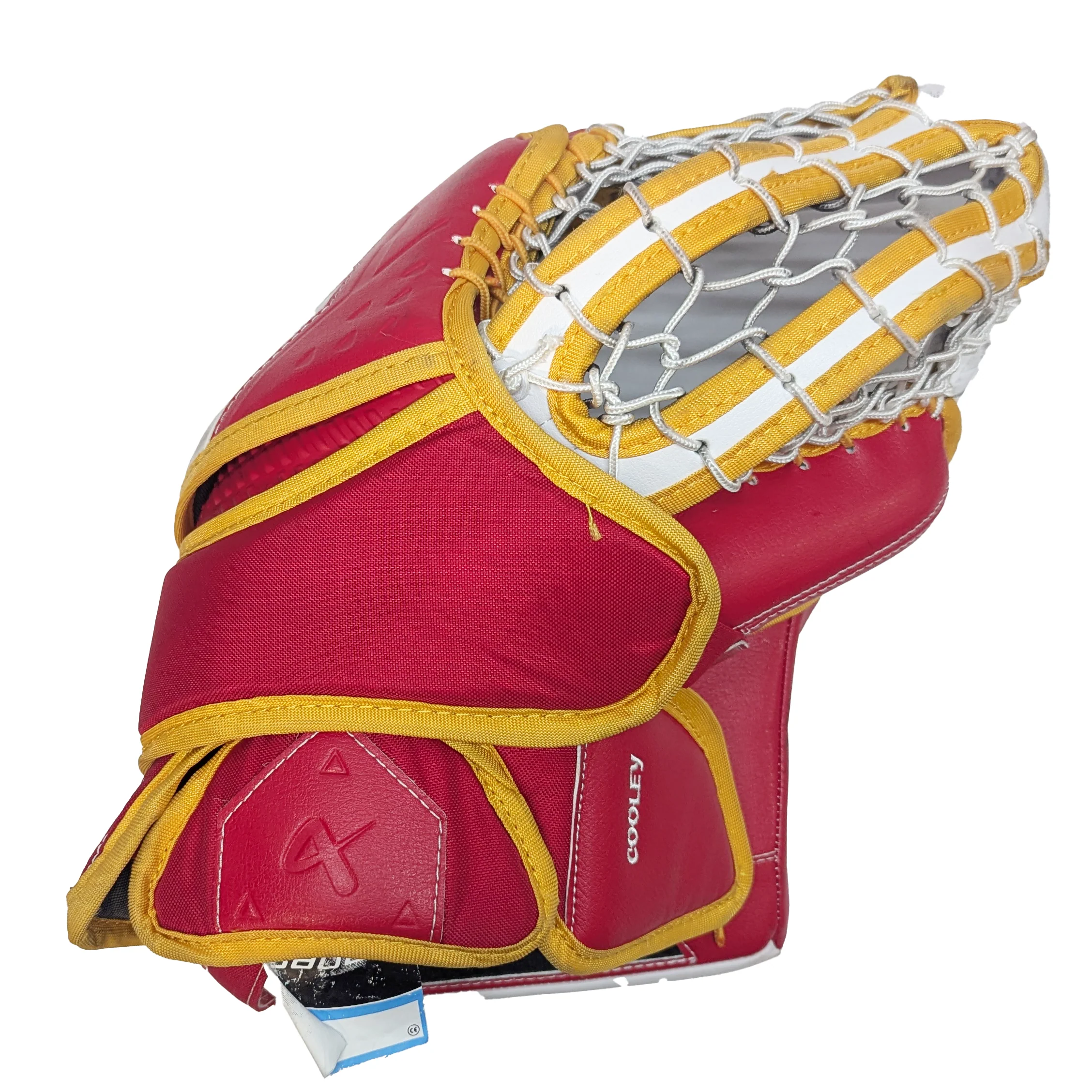 Bauer Supreme Shadow - Used AHL Pro Stock Goalie Full Set (White/Red/Yellow) - Image 11