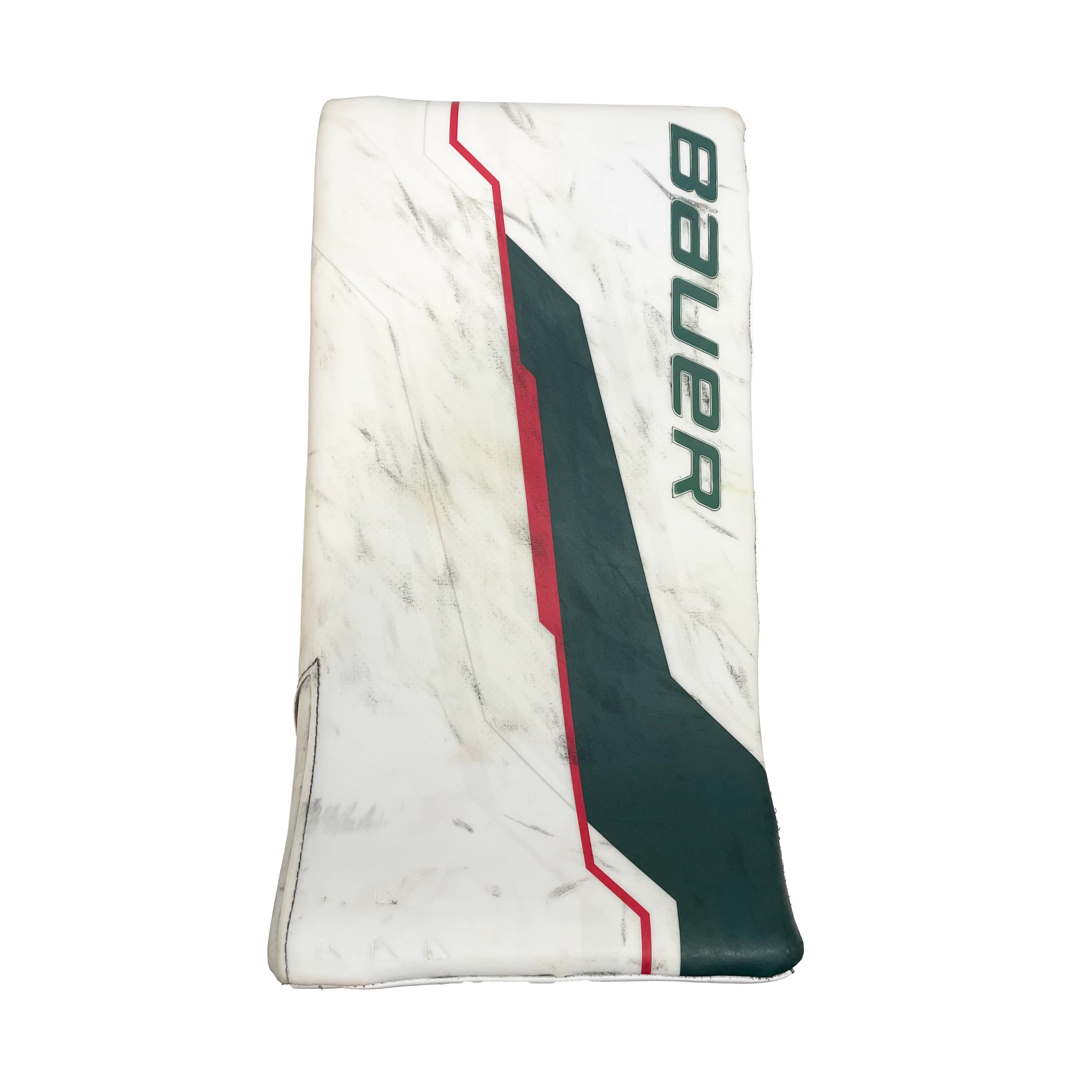 Bauer Supreme Shadow - Used Pro Stock Goalie Blocker (White/Green/Red)