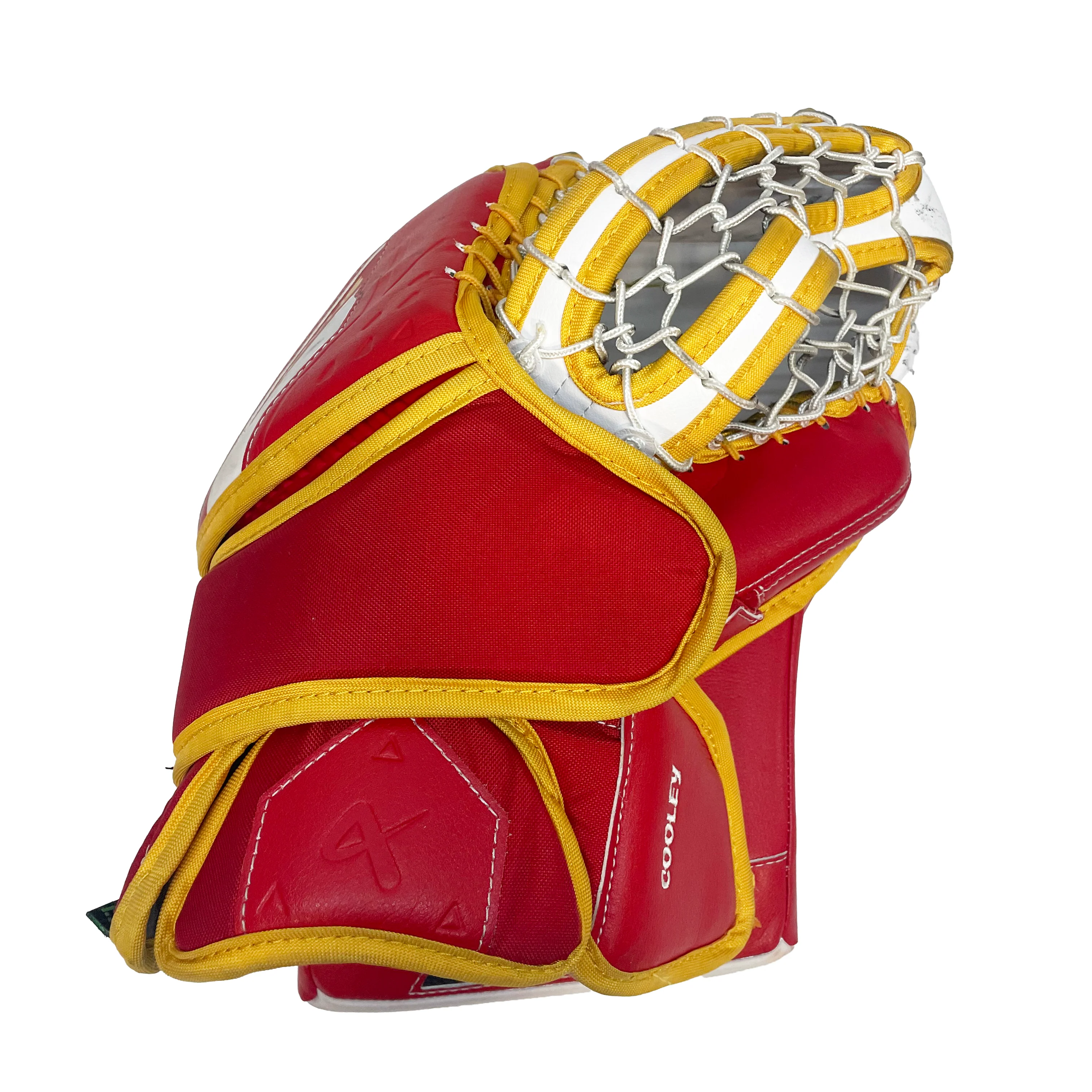 Bauer Supreme Shadow - Used Pro Stock Goalie Full Set (White/Red/Yellow) - Image 8