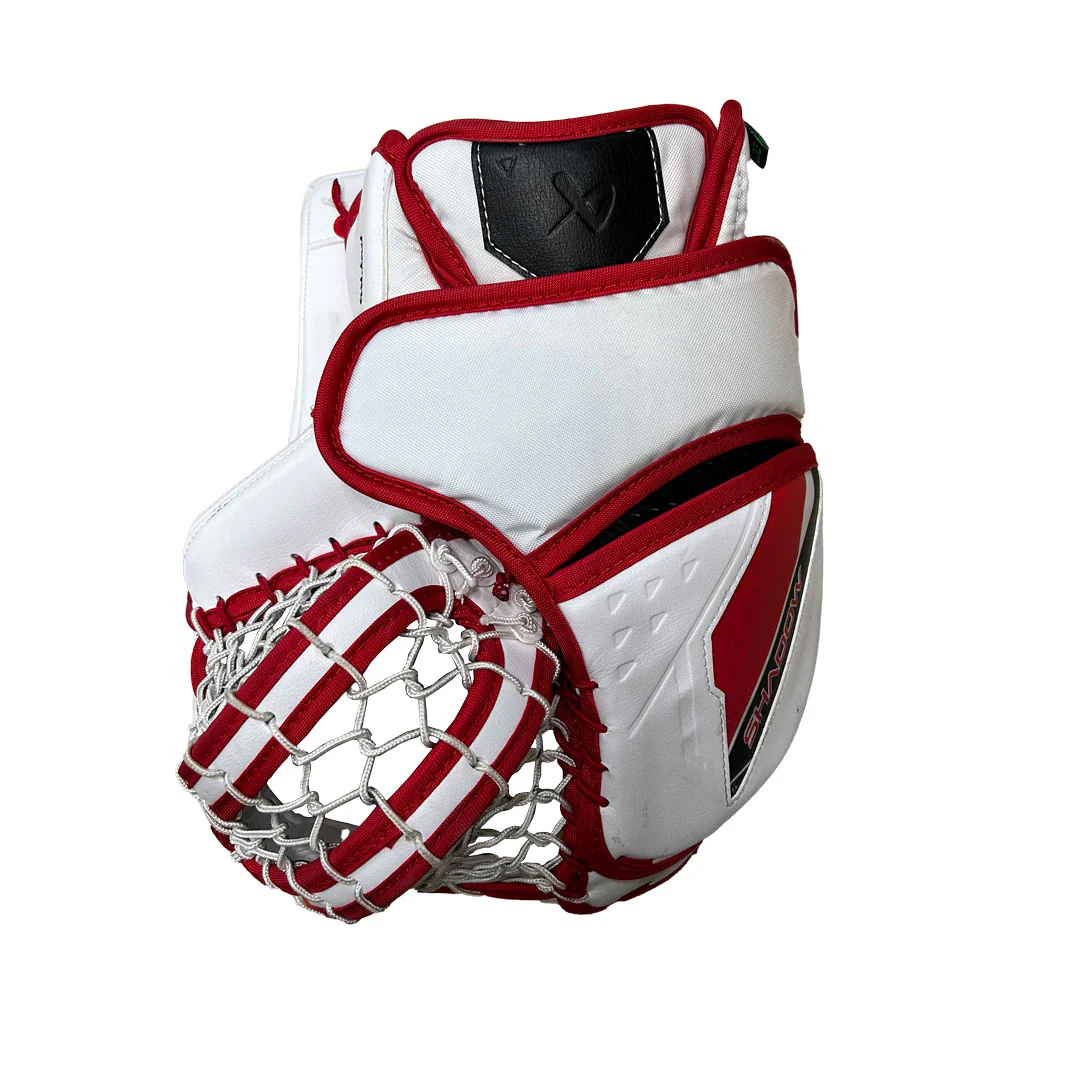Bauer Supreme Shadow - Used Pro Stock Goalie Glove (Red/White) - Image 2