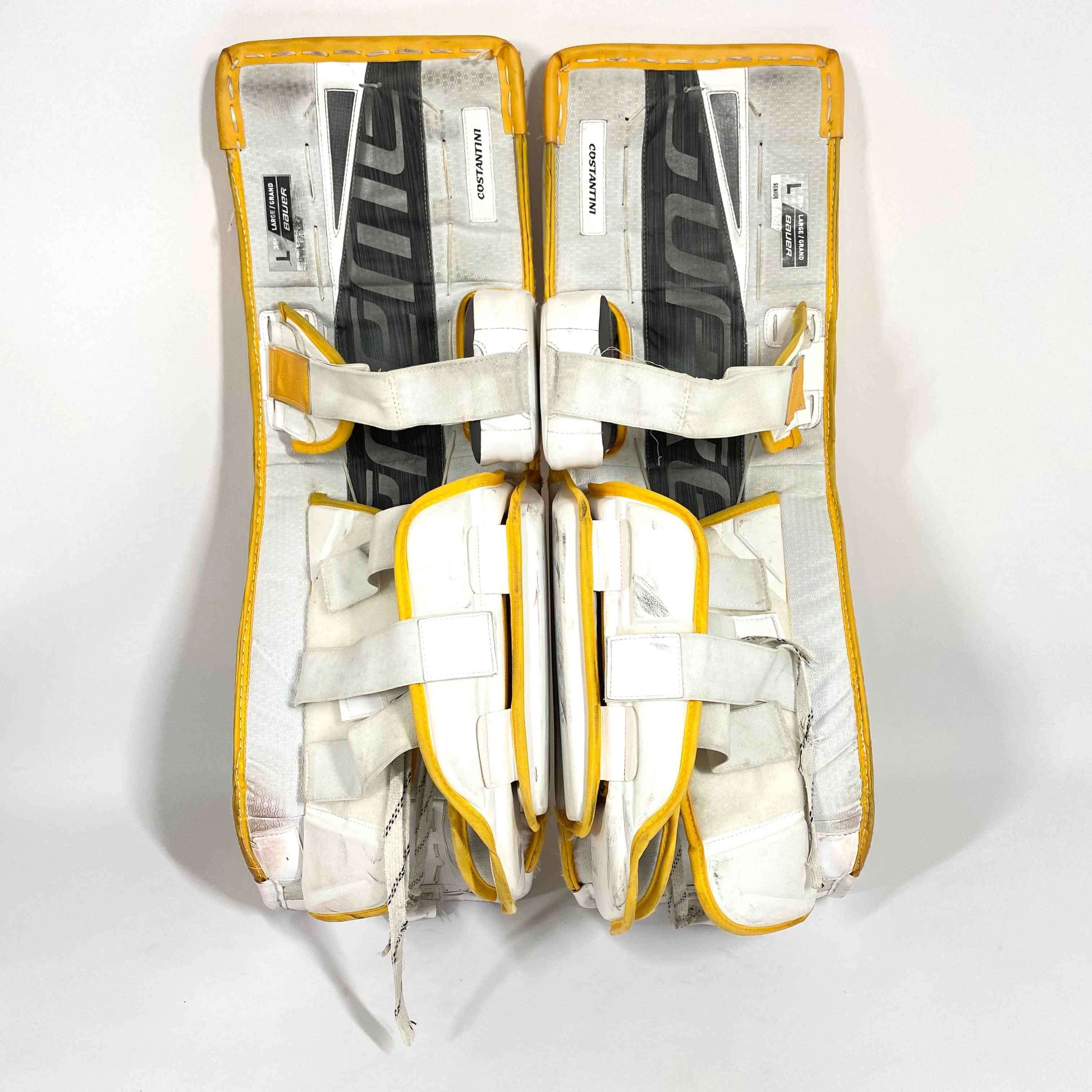 Bauer Supreme UltraSonic - Used Pro Stock Goalie Full Set (White/Yellow) - Image 5