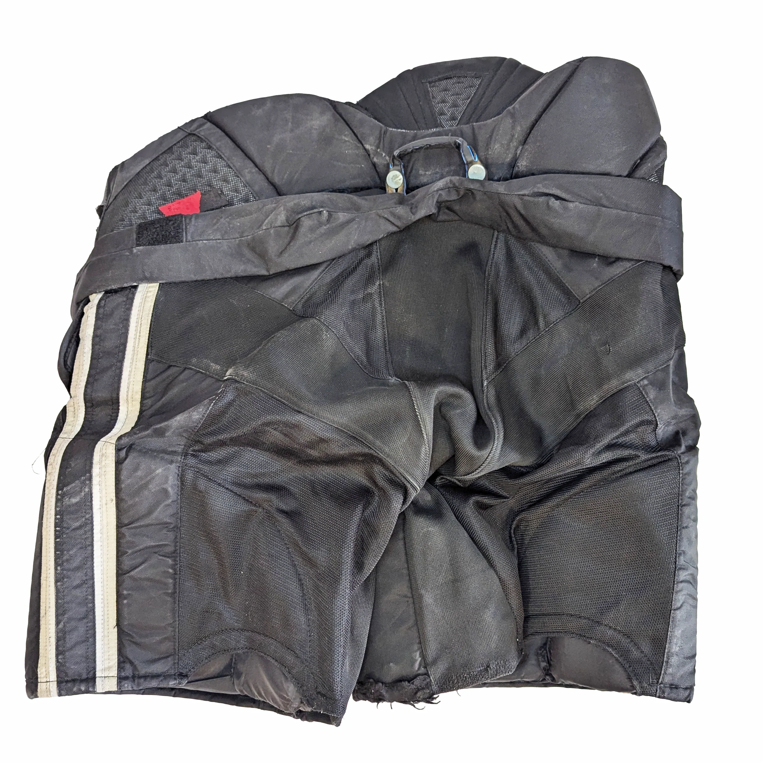 Bauer - Used NCAA Pro Stock Goalie Pants (Black/Grey) - Image 2