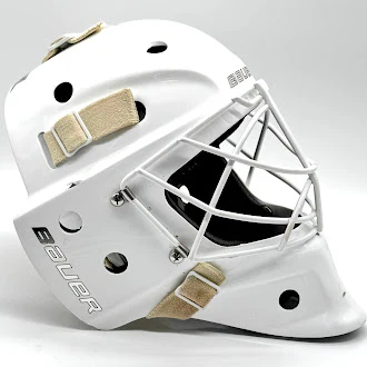 Bauer - Used Senior NME VTX Goalie Helmet - (White) - Image 2