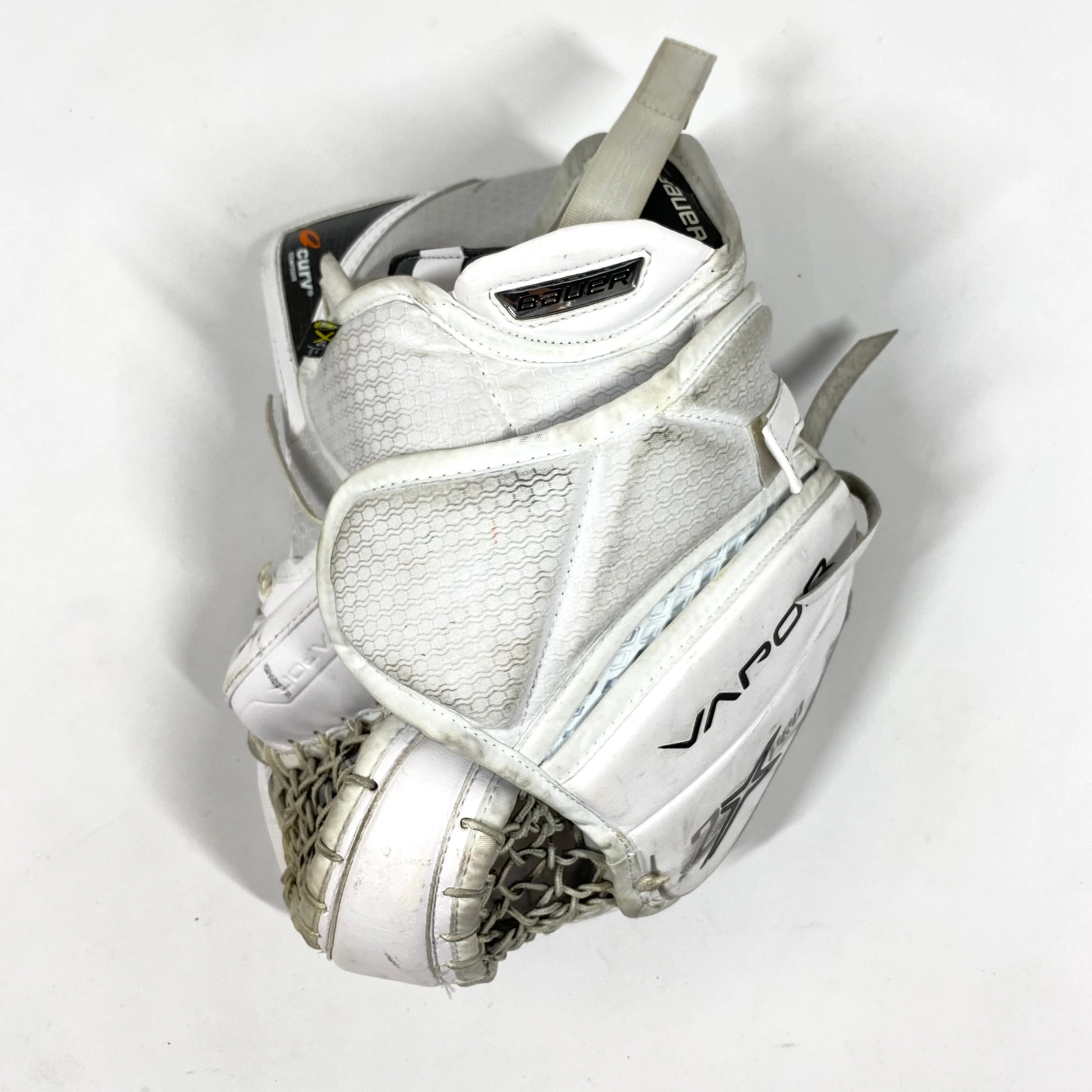 Bauer Vapor 2X Pro - Used Pro Stock Goalie Glove (White) - Image 3
