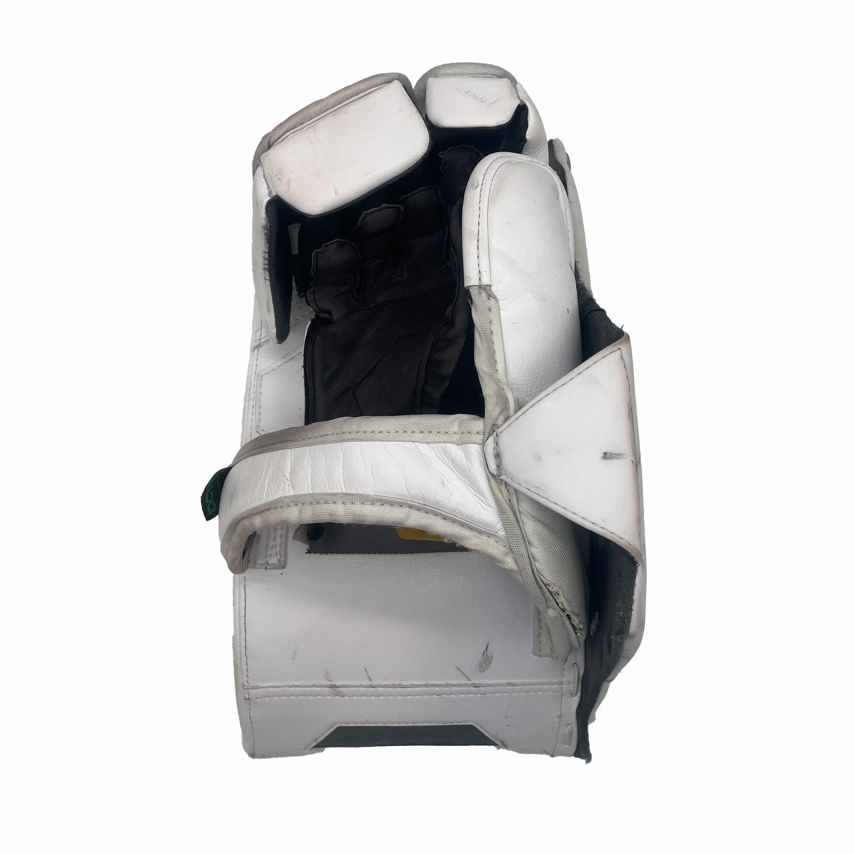 Bauer Vapor Flylite - Used Pro Stock Goalie Blocker (White/Red/Powder Blue) - Image 3