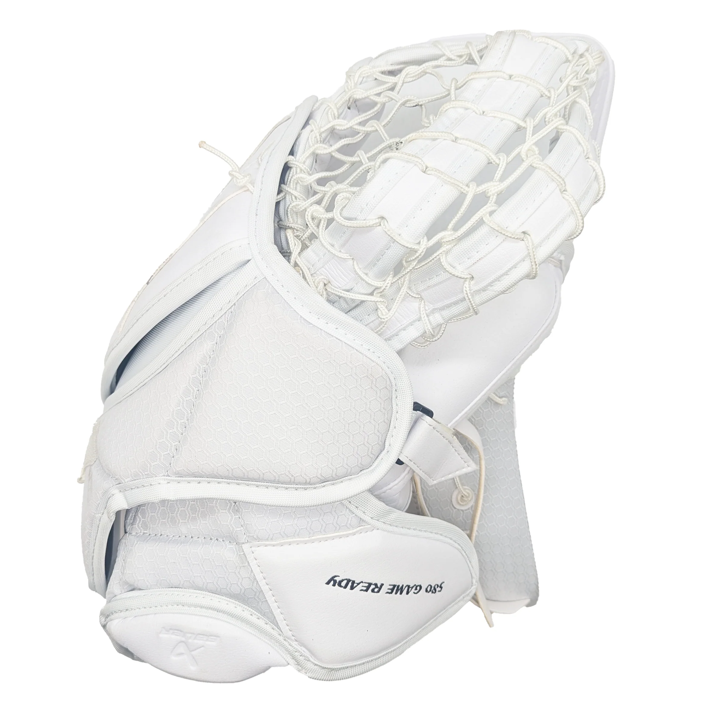 Bauer Vapor Hyperlite 2 - AHL Used Pro Stock Goalie Glove (White) - Image 2