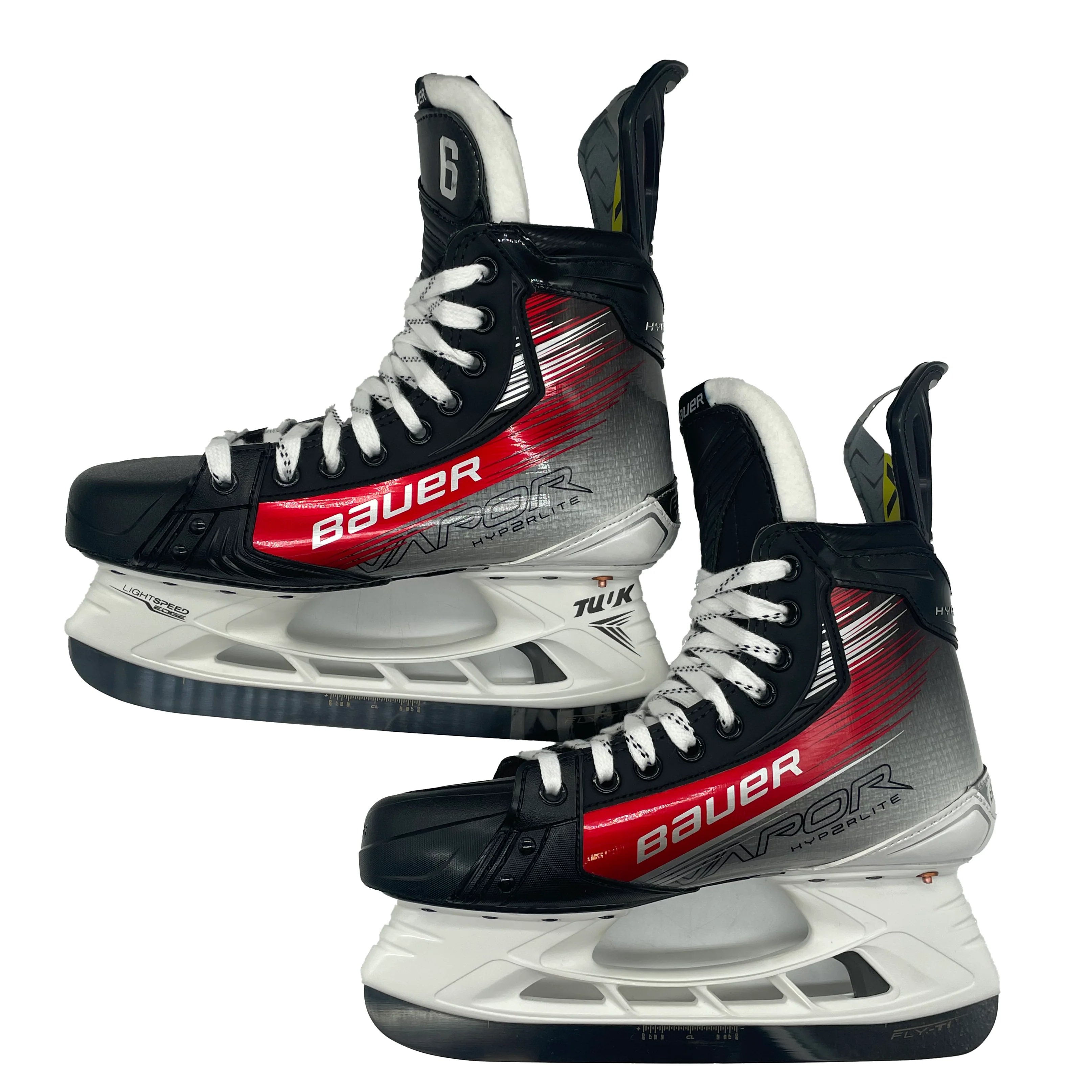 Bauer Vapor Hyperlite 2 - NCAA Pro Stock Hockey Skates - Size 7.5D (Red) - Image 6