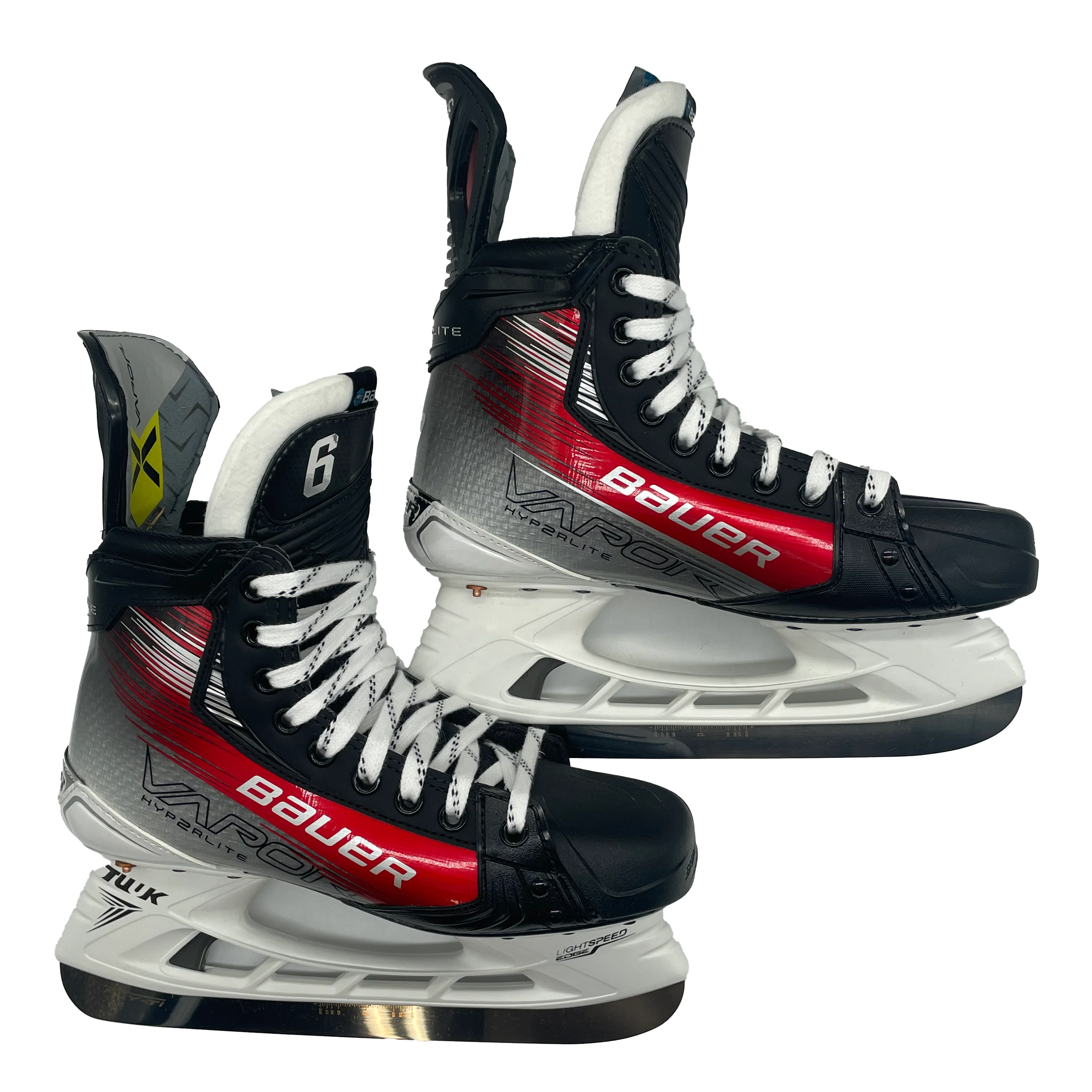 Bauer Vapor Hyperlite 2 - NCAA Pro Stock Hockey Skates - Size 7.5D (Red) - Image 7