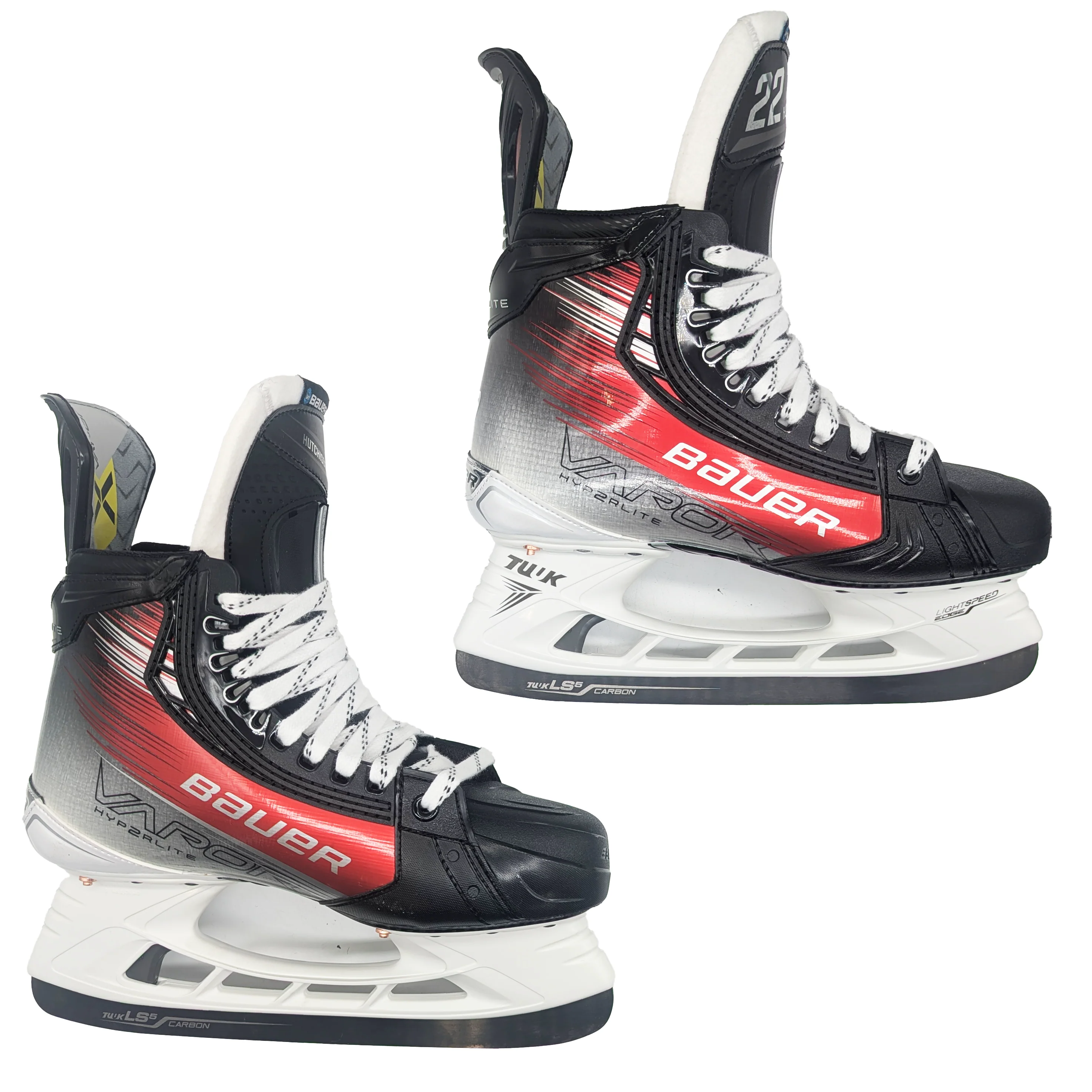 Bauer Vapor Hyperlite 2 - Pro Stock Hockey Skates - Size 8E (Red) - Image 6