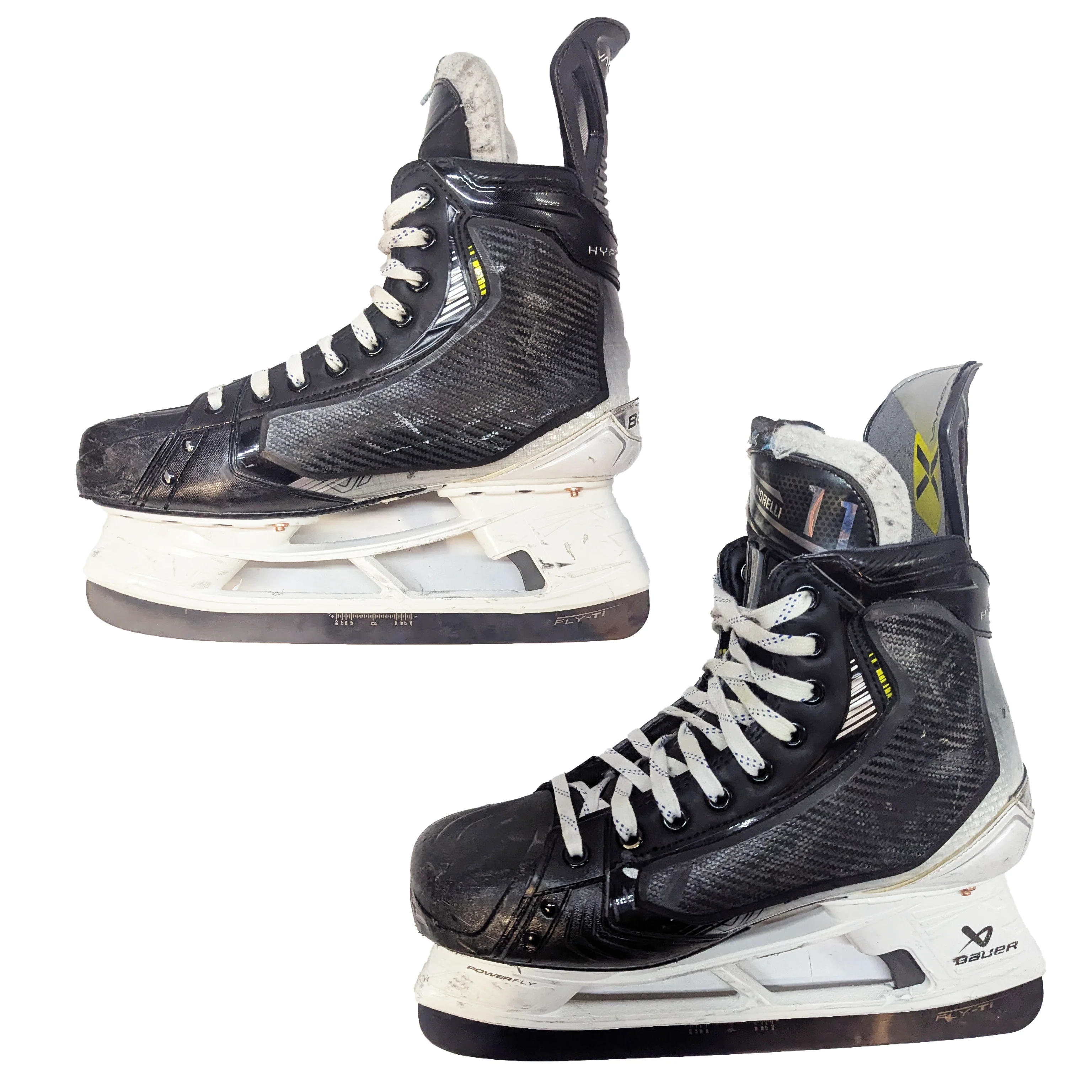Bauer Vapor Hyperlite 2 - Used AHL Pro Stock Hockey Skates with Shot Blockers - Size 9 - Image 3