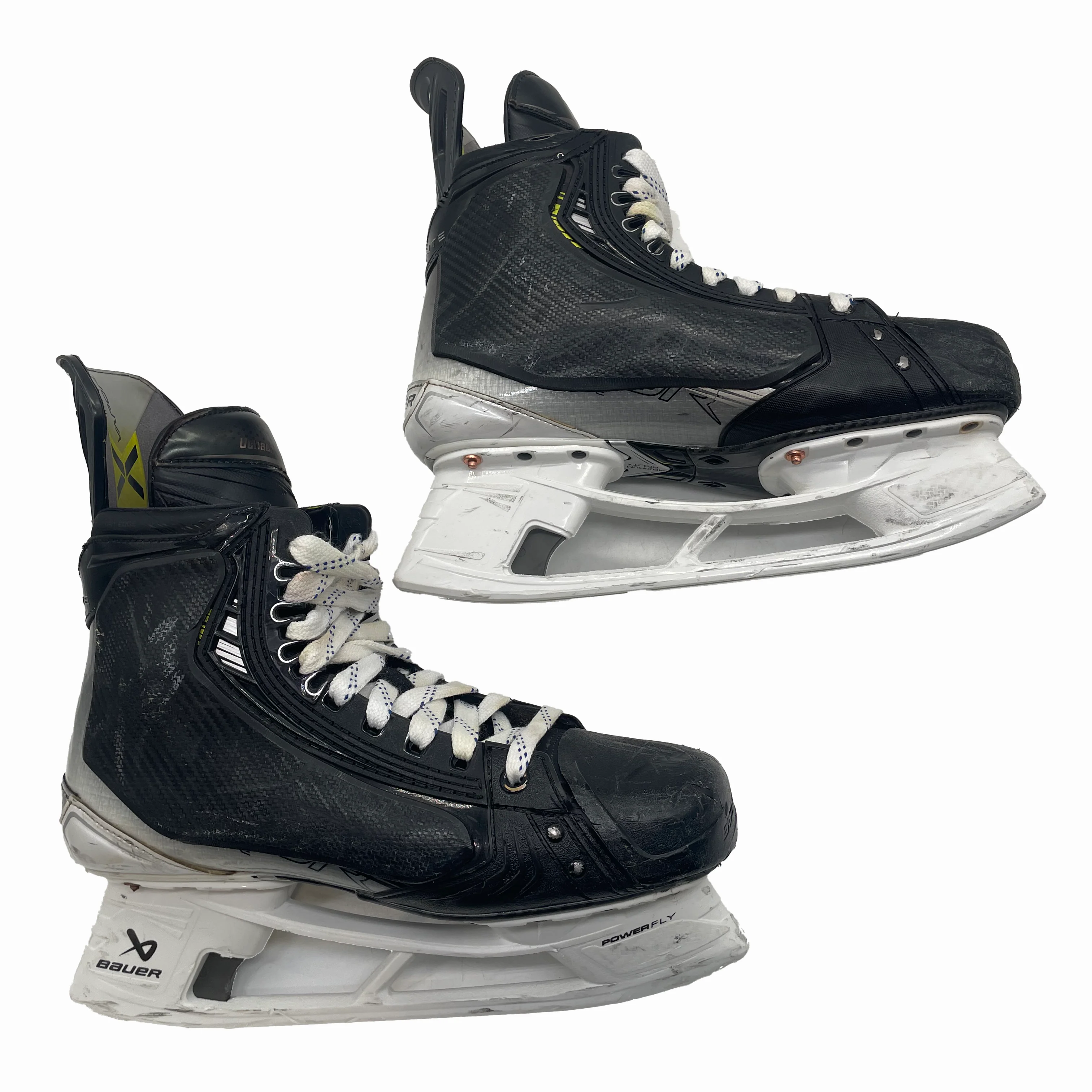 Bauer Vapor Hyperlite 2 - Used AHL Pro Stock Hockey Skates with Shot Blockers - Size 9E - Image 4