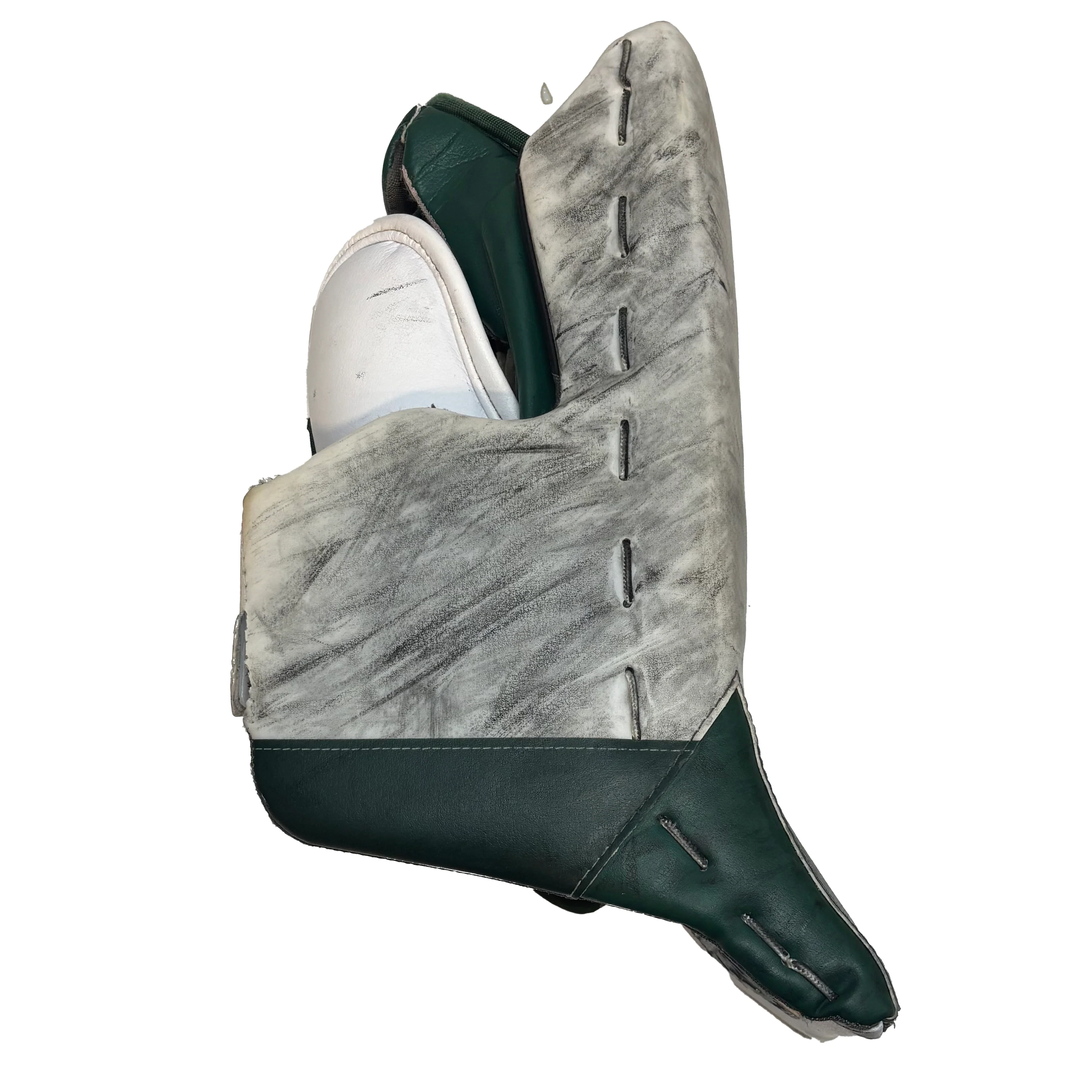 Bauer Vapor Hyperlite 2 - Used NCAA Pro Stock Goalie Full Set (White/Green) *Dressed as Bauer Reactor* - Image 10