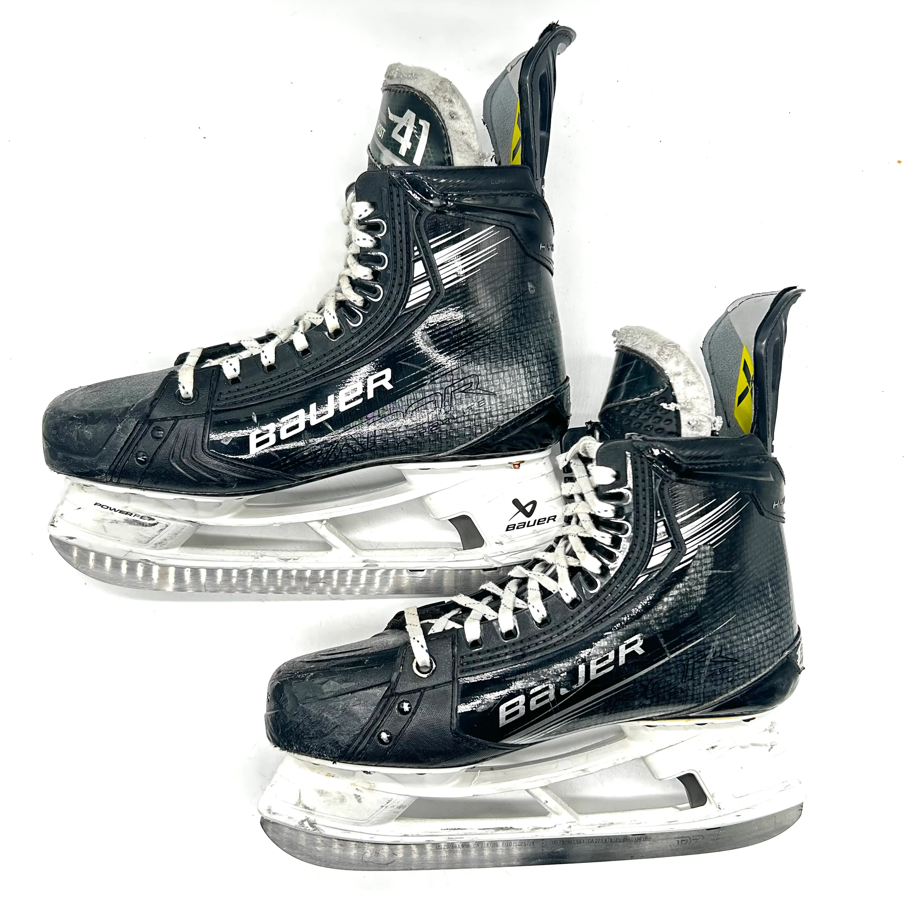 Bauer Vapor Hyperlite 2 - Used NHL Pro Stock Skates - Shayne Gostisbehere - Size L: 8.75D/R: 8.5D - Image 2