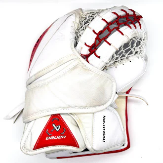 Bauer Vapor Hyperlite 2 - Used Pro Stock Full Set (White/Red) #2 - Image 4