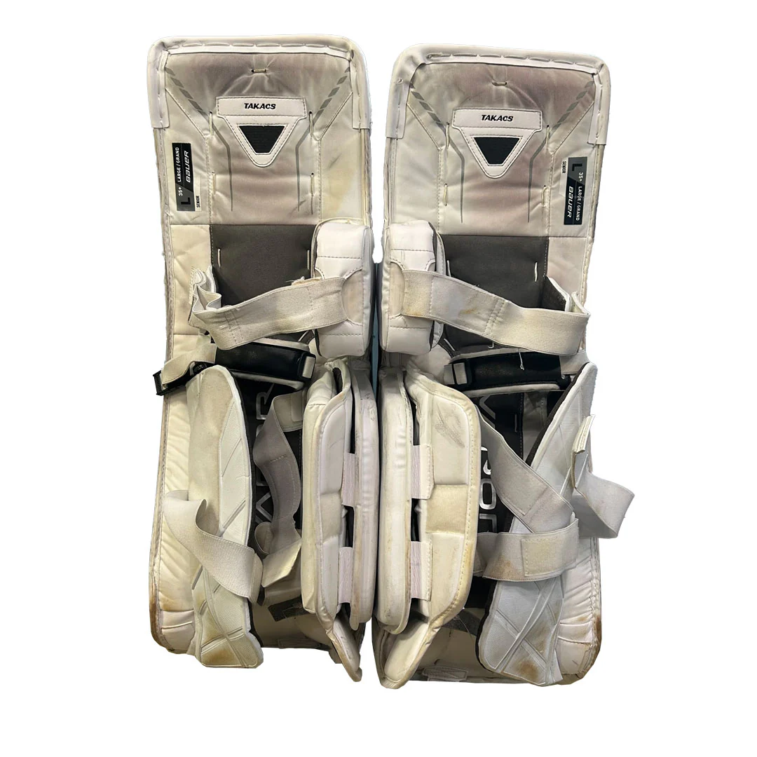 Bauer Vapor Hyperlite 2 - Used Pro Stock Goalie Full Set (Maroon) *Dressed as Bauer Reactor* - Image 4