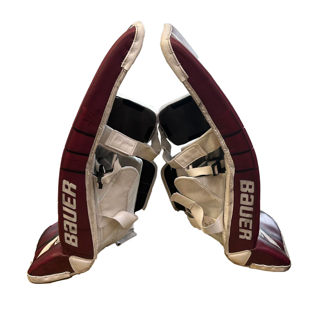 Bauer Vapor Hyperlite 2 - Used Pro Stock Goalie Full Set (Maroon) *Dressed as Bauer Reactor* - Image 5