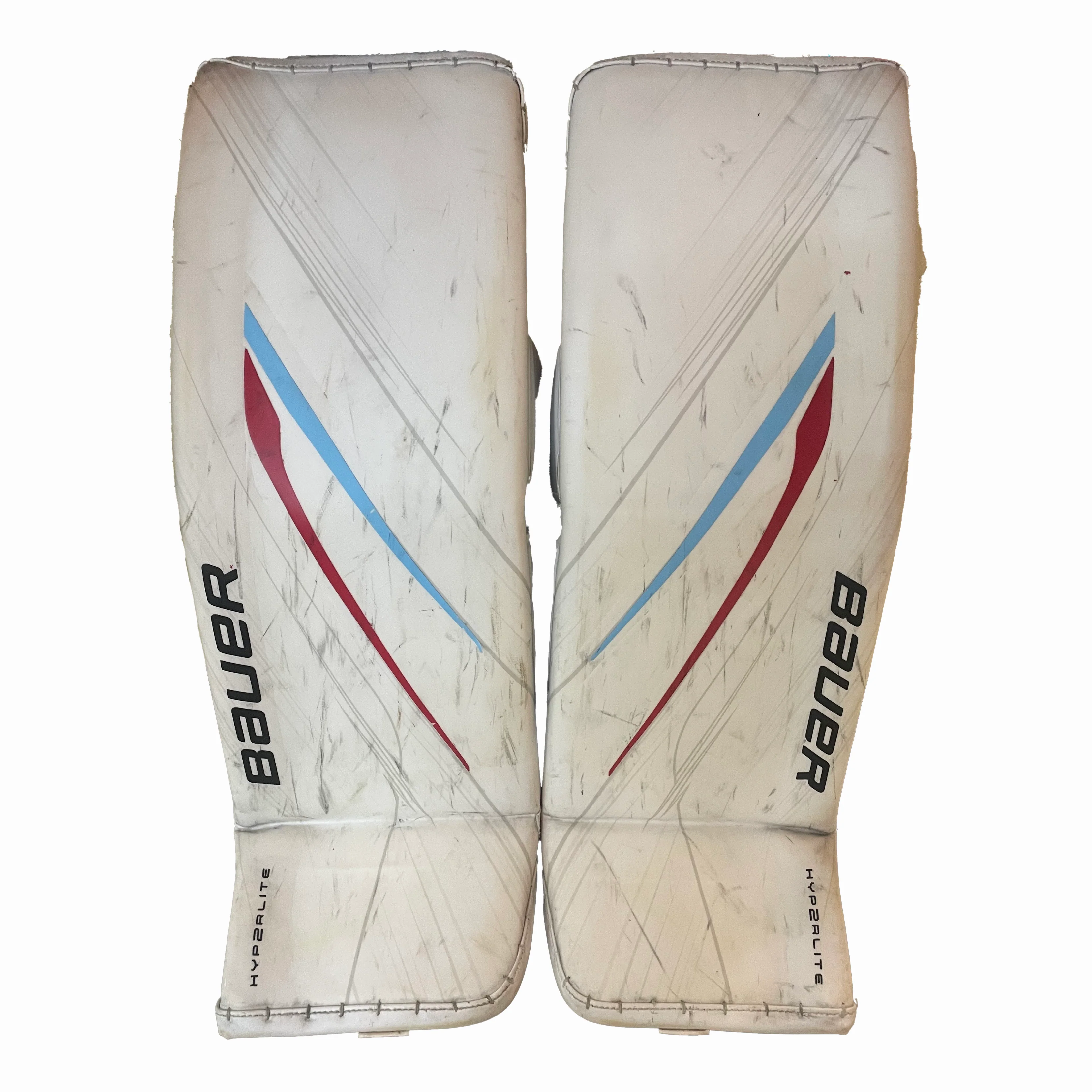 Bauer Vapor Hyperlite 2 - Used Pro Stock Goalie Full Set (White/Red/Powder Blue) - Image 2