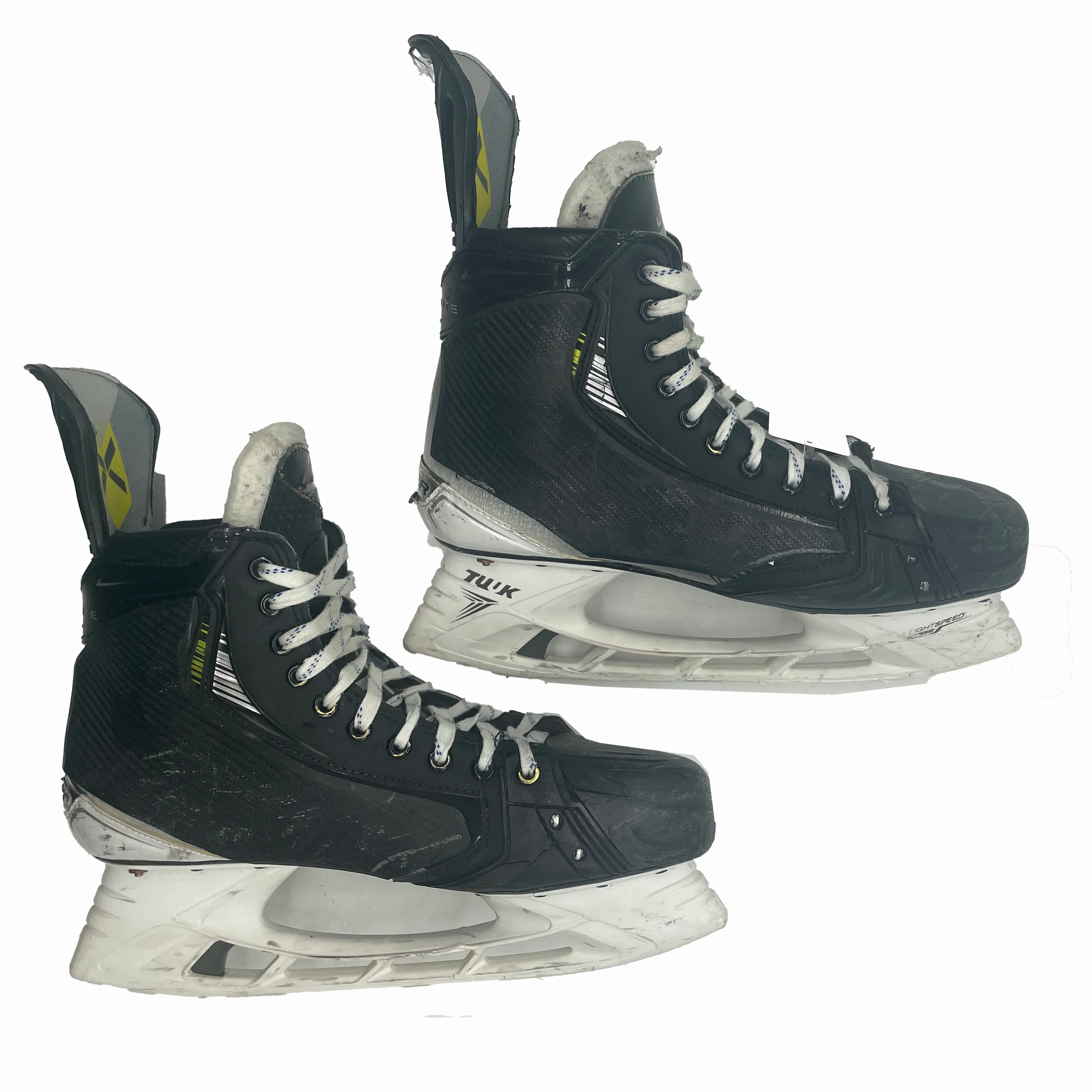 Bauer Vapor Hyperlite 2 - Used Pro Stock Hockey Skates with Shot Blockers - Size 13E - Image 4