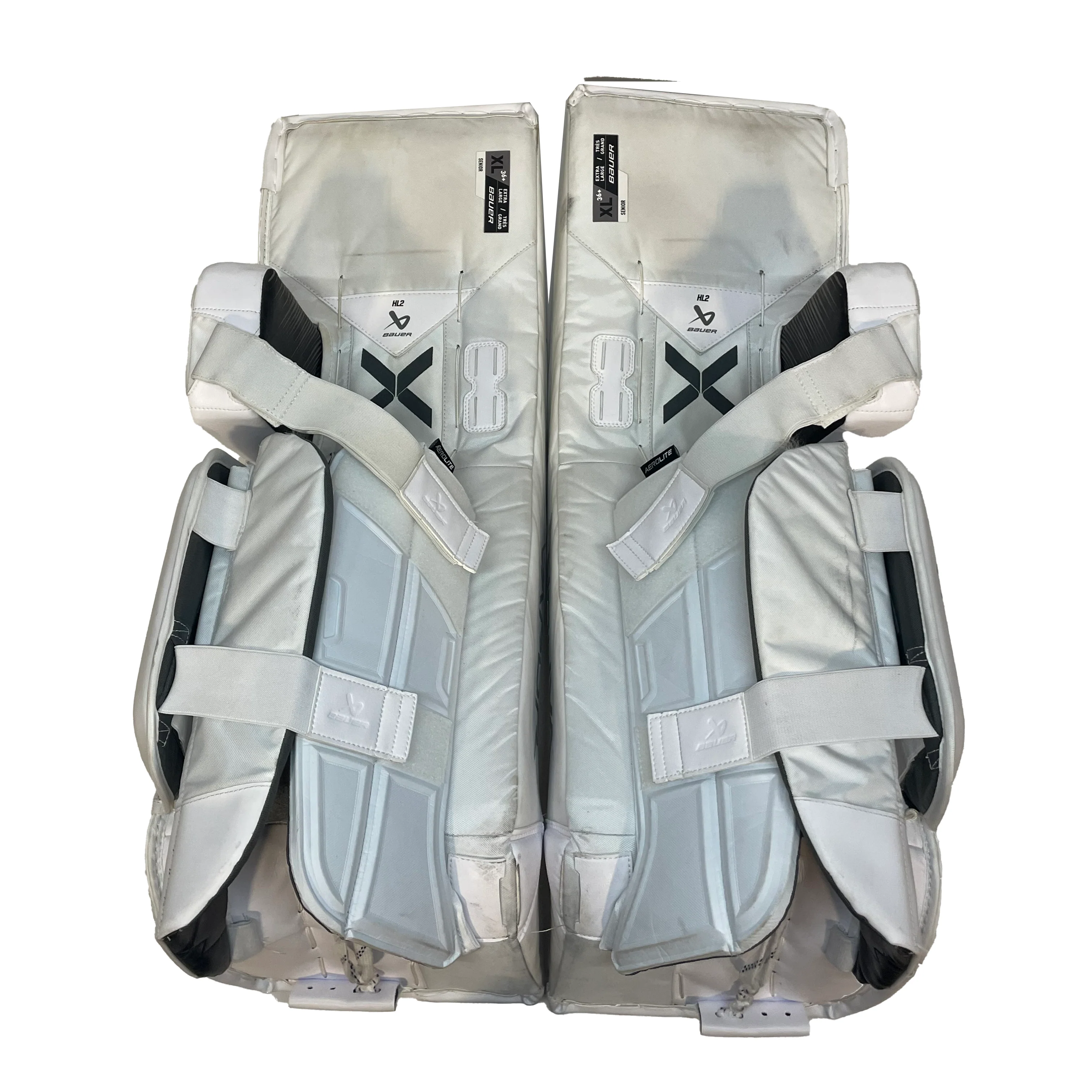 Bauer Vapor Hyperlite 2 - Used Pro Stock Senior Full Goalie Set (White) - Image 4