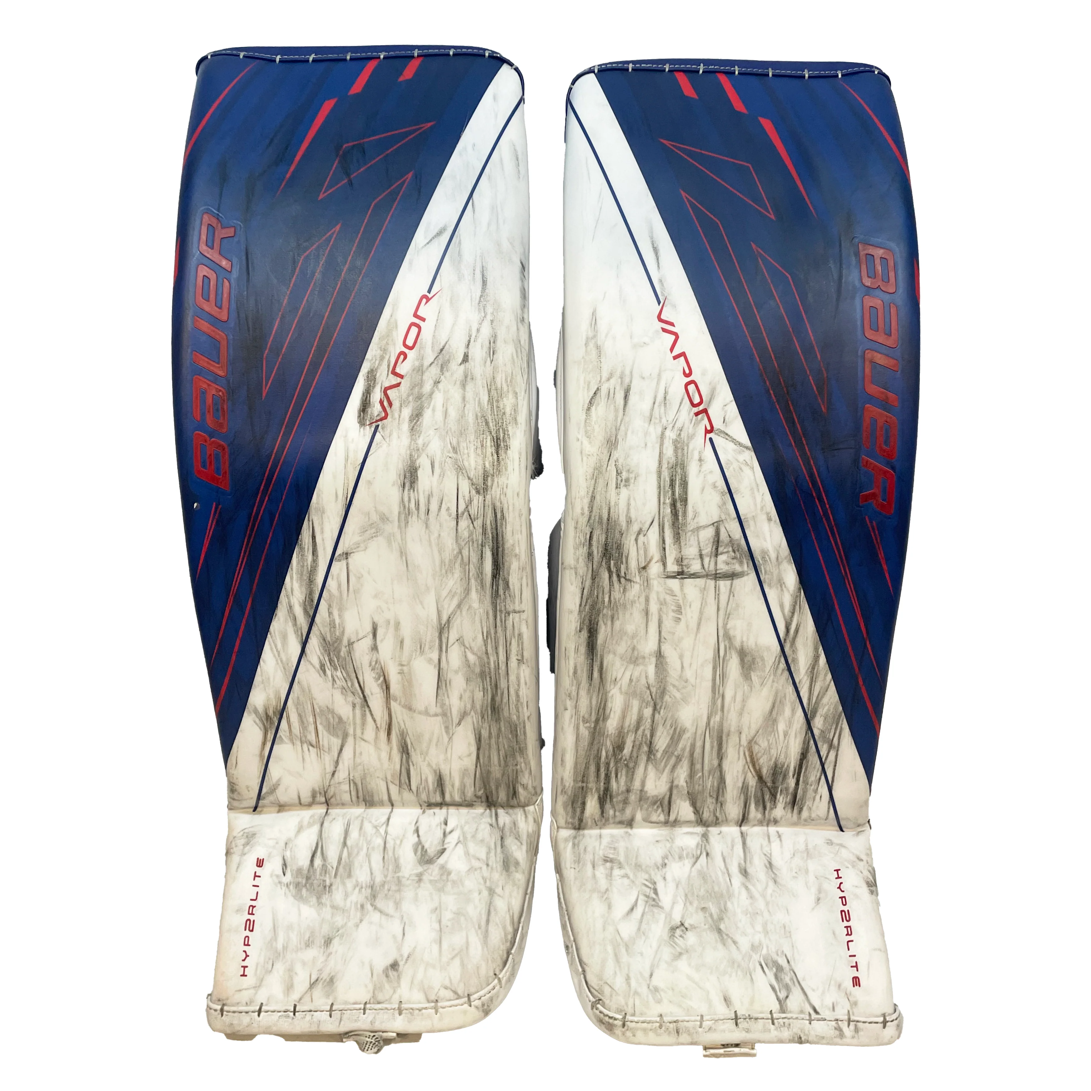 Bauer Vapor Hyperlite 2 - Used Pro Stock Senior Full Goalie Set (White/Blue/Red) - Image 2